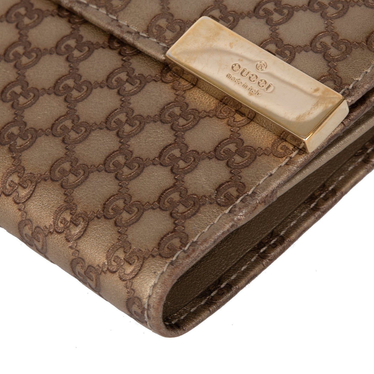 Gucci GG Microguccissima Compact Wallet