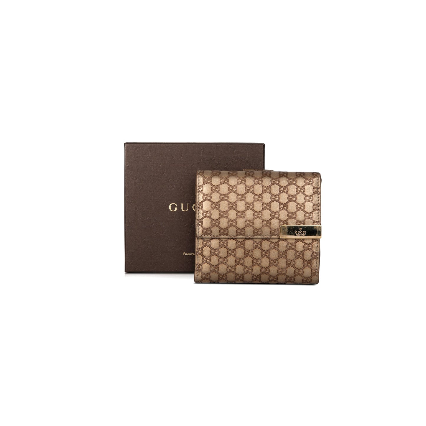 Gucci GG Microguccissima Compact Wallet
