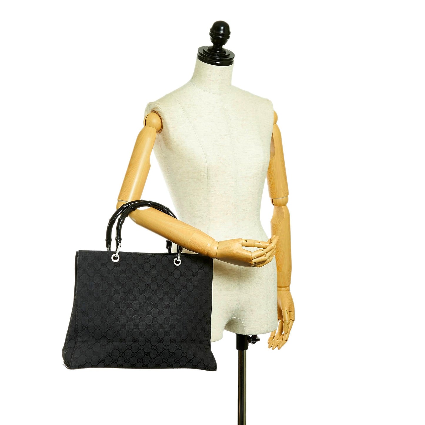 Gucci GG Nylon Bamboo Tote Bag (SHG-31419)