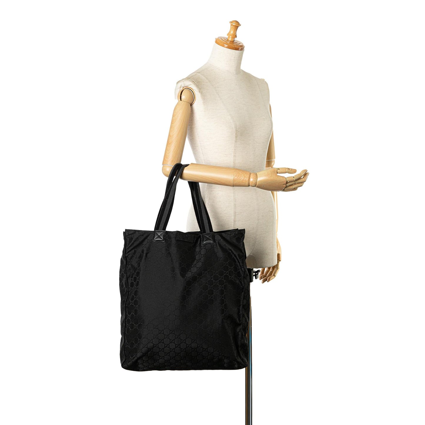 Gucci GG Nylon Web Tote (SHG-fNZUly)