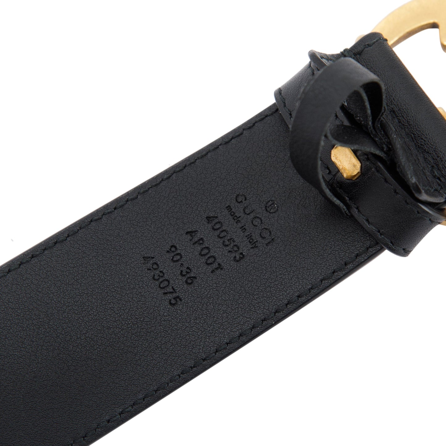 Gucci GG Re-Edition Wide Leather Belt