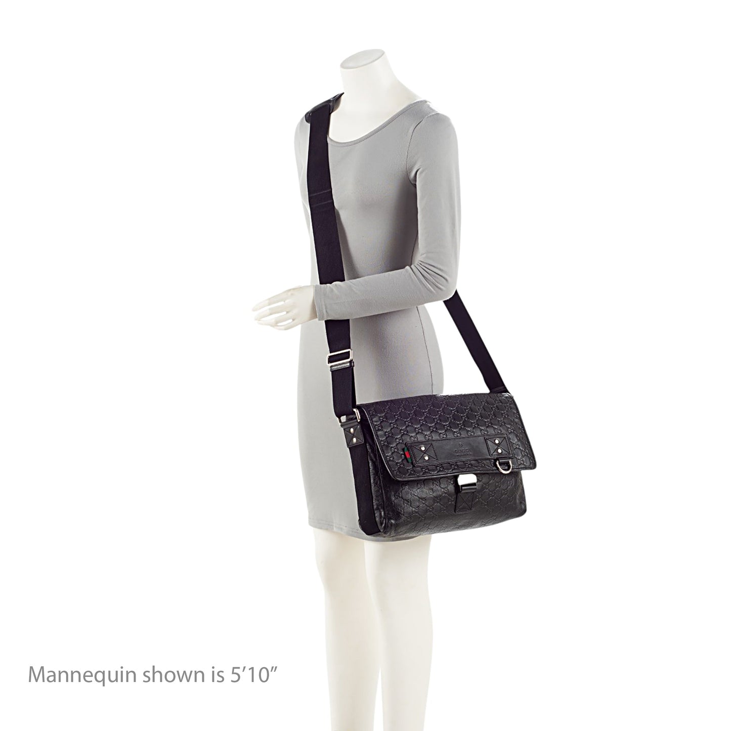 Gucci GG Rubber Effect Web Medium Messenger