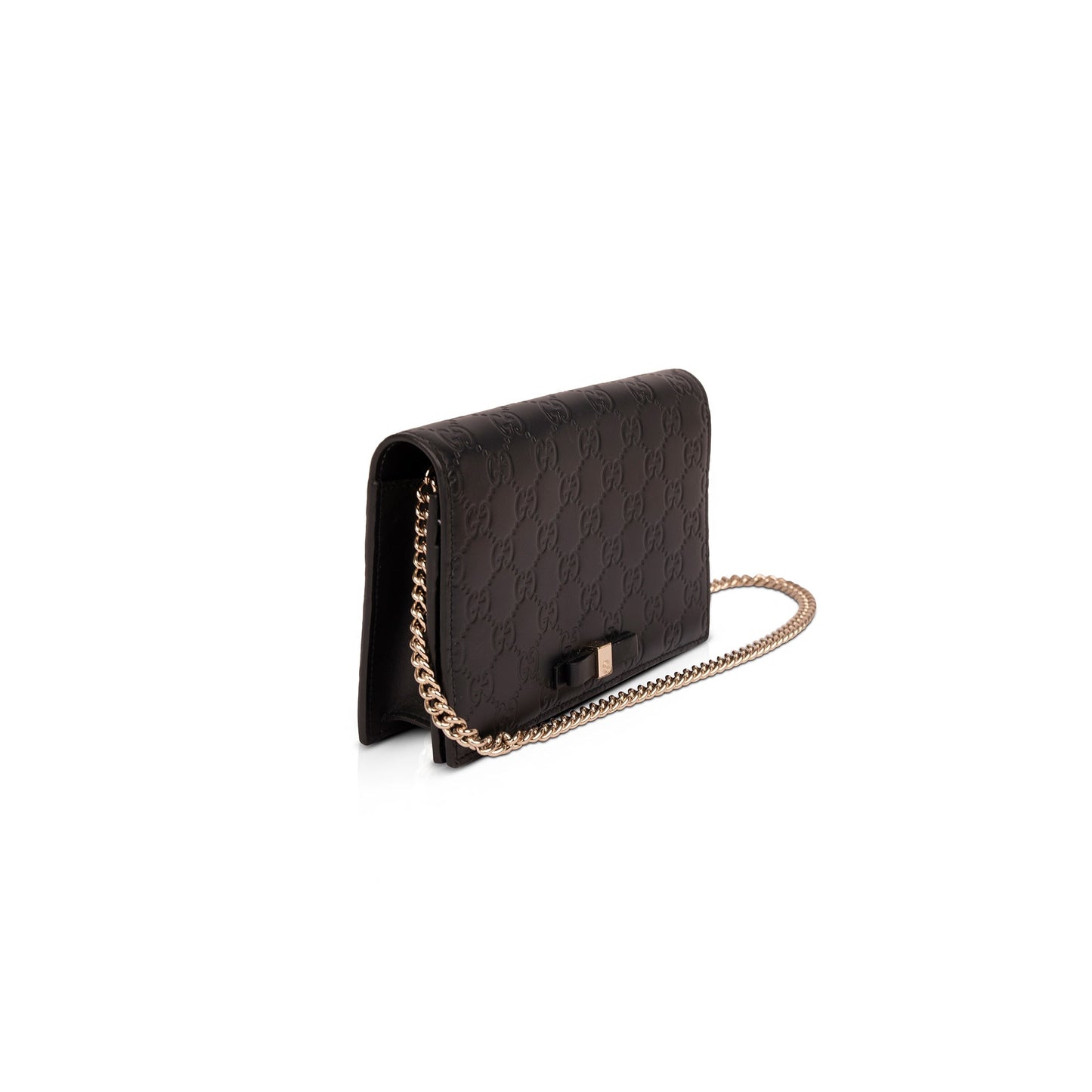 Gucci GG Signature Bow Wallet on Chain