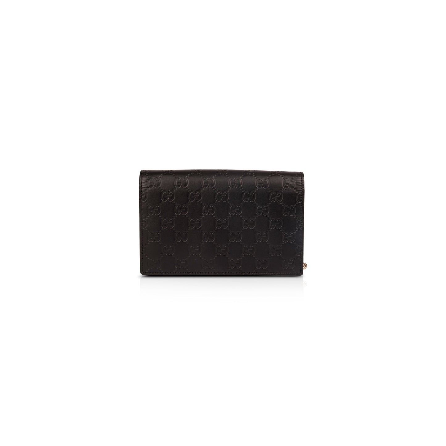 Gucci GG Signature Bow Wallet on Chain