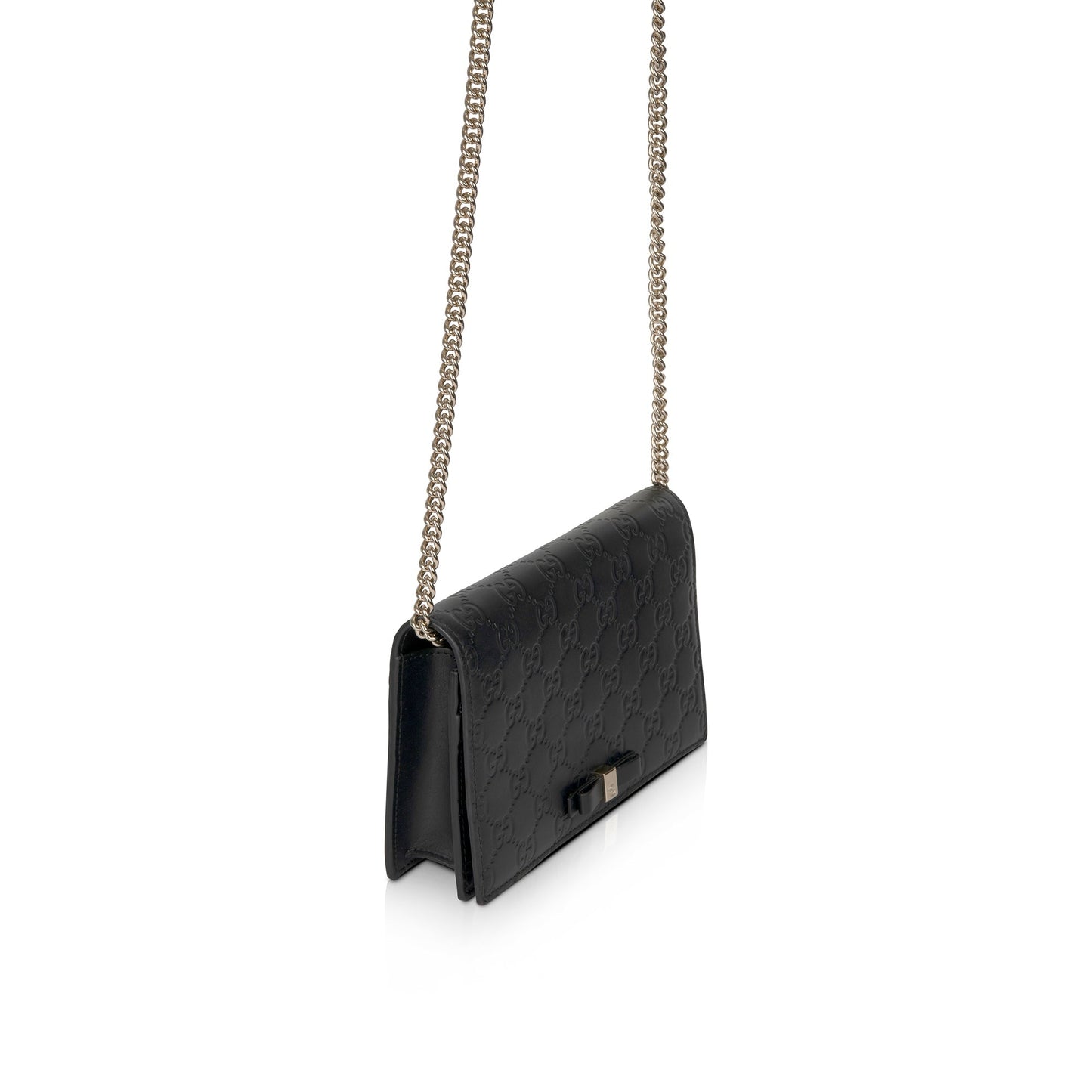 Gucci GG Signature Bow Wallet on Chain