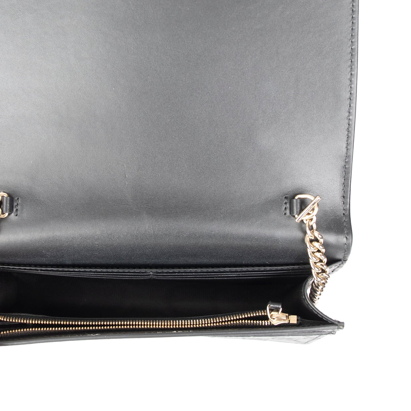 Gucci GG Signature Bow Wallet on Chain