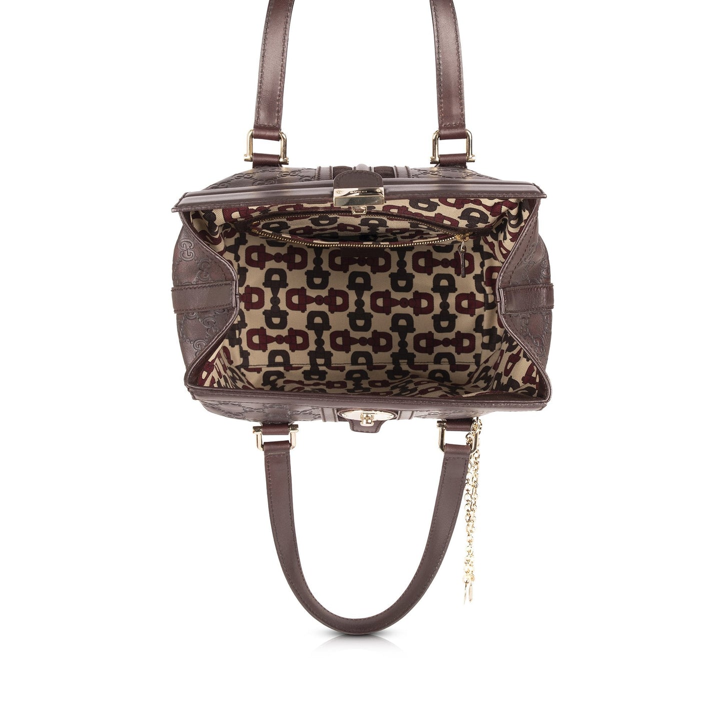 Gucci GG Signature Leather Treasure Boston Bag