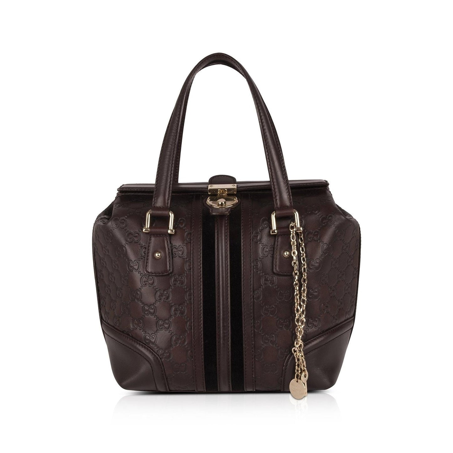 Gucci GG Signature Leather Treasure Boston Bag