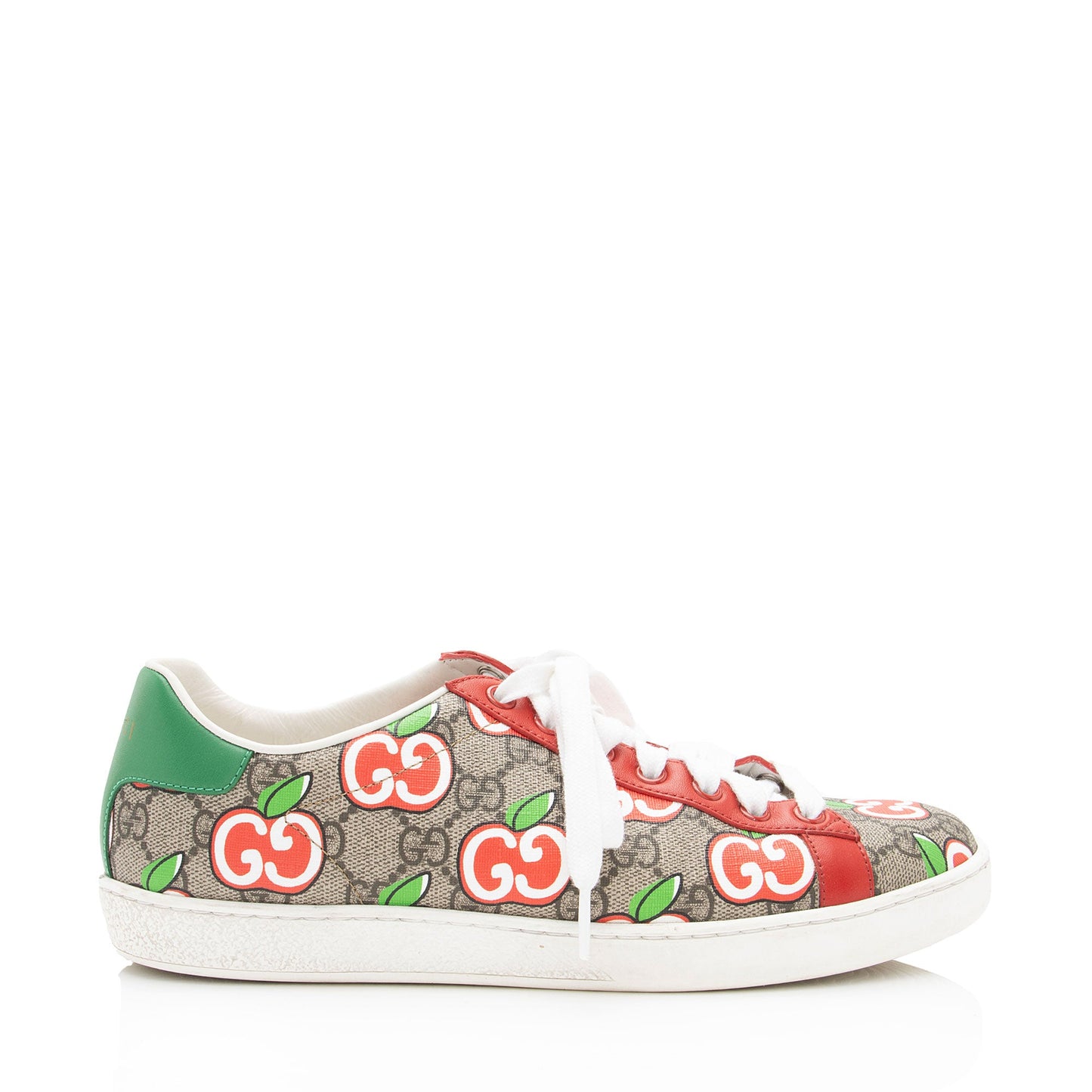 Gucci GG Supreme Apple Sneakers - Size 37.5 / 7.5 (SHF-8bwssz)