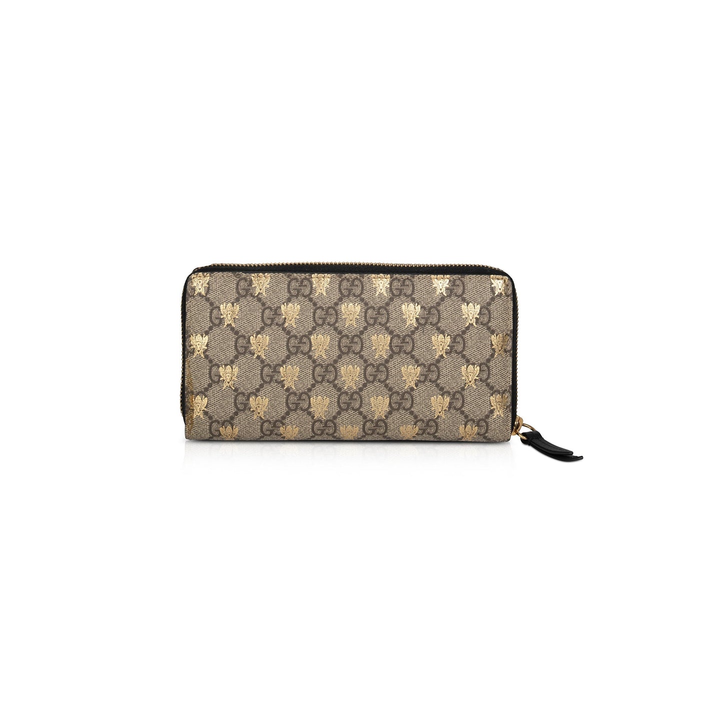 Gucci GG Supreme Bees Zip Around Wallet