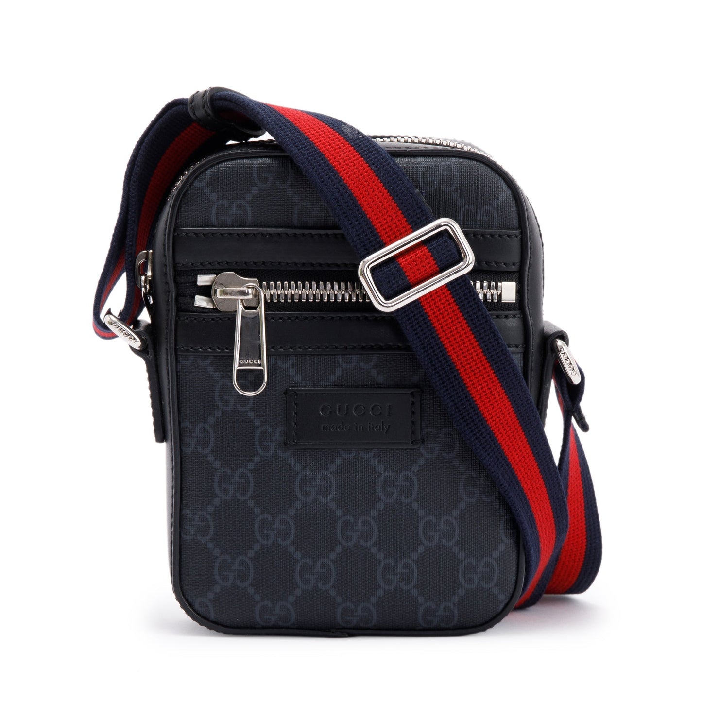 Gucci GG Supreme Black Messenger Bag