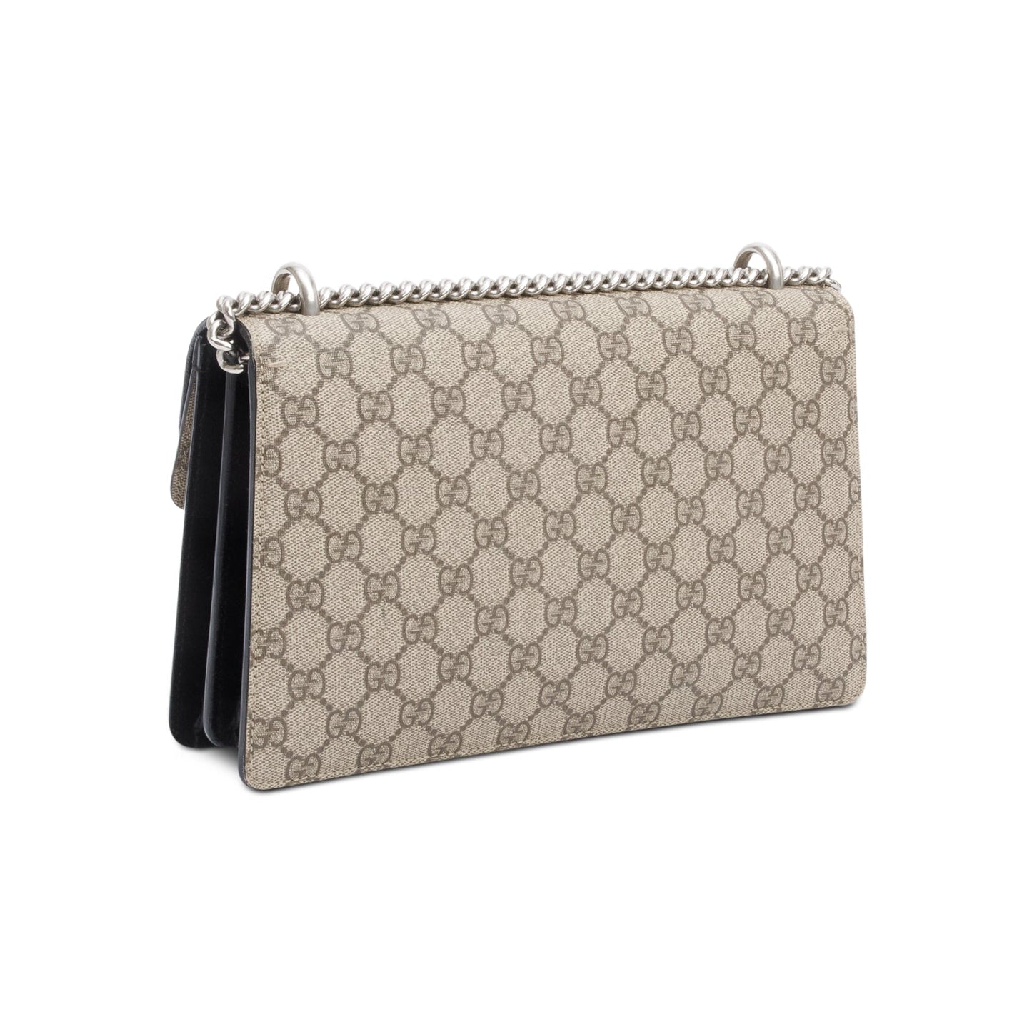 Gucci GG Supreme Black Suede Small Dionysus Shoulder Bag