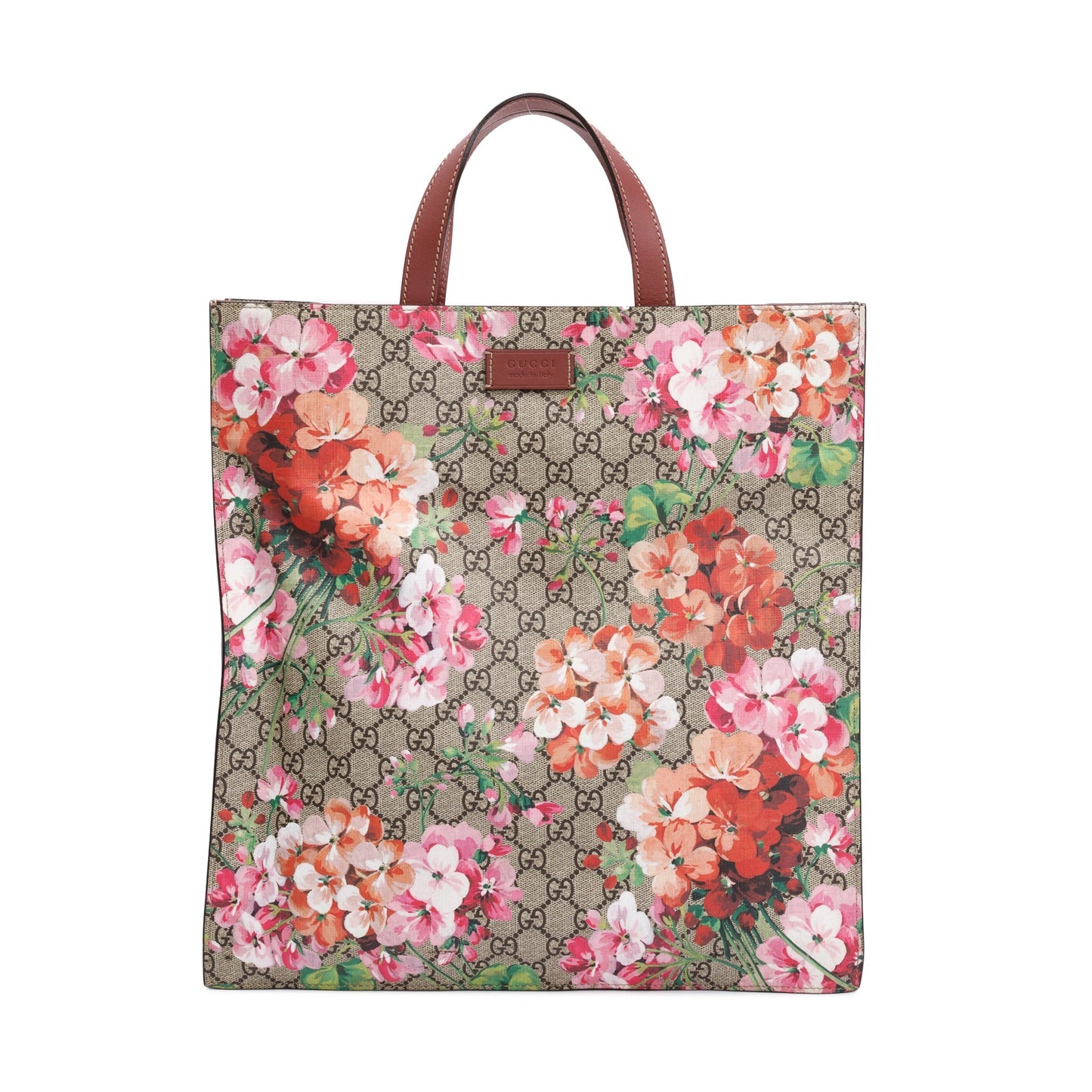 Gucci GG Supreme Blooms Canvas Soft Vertical Tote