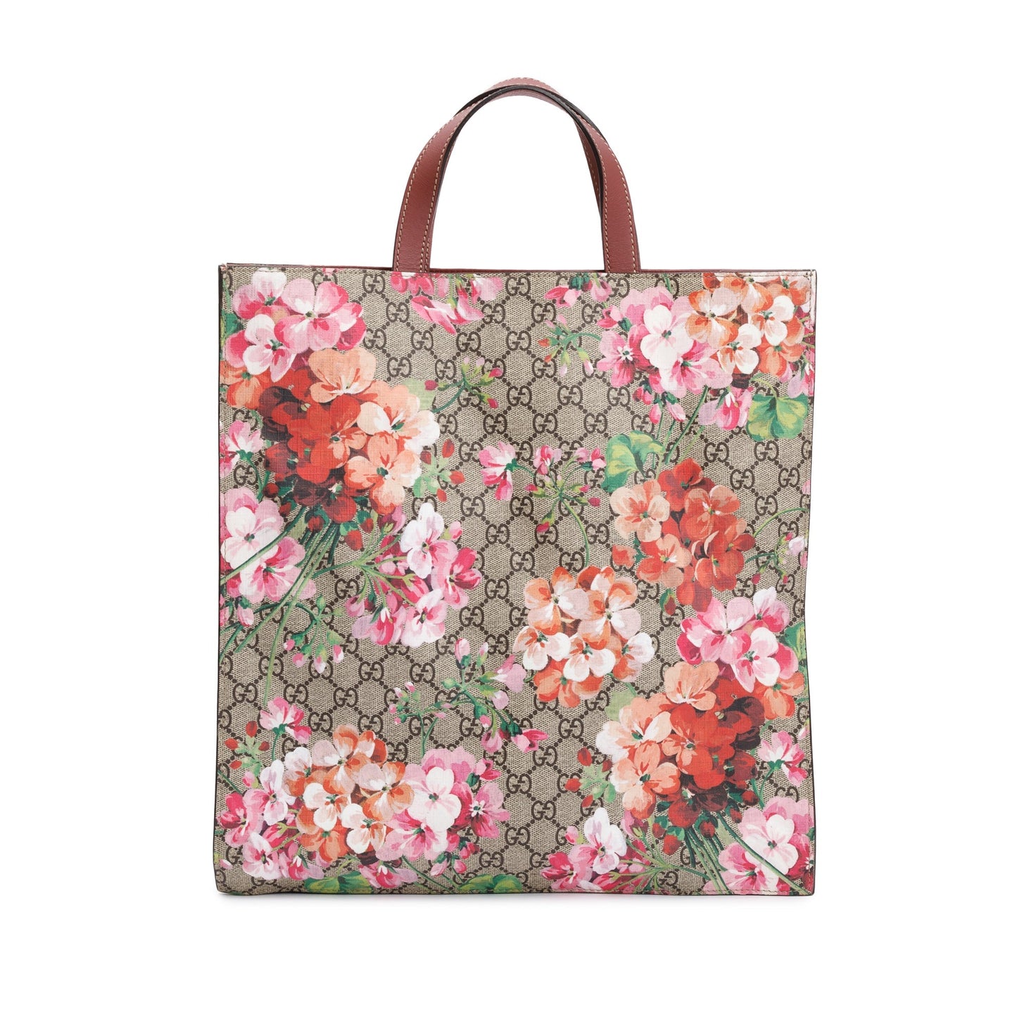Gucci GG Supreme Blooms Canvas Soft Vertical Tote