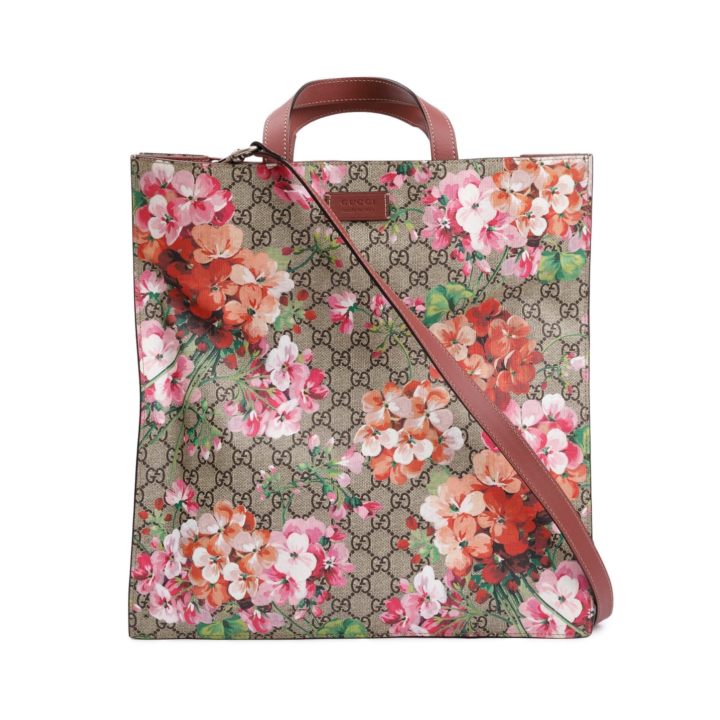 Gucci GG Supreme Blooms Canvas Soft Vertical Tote