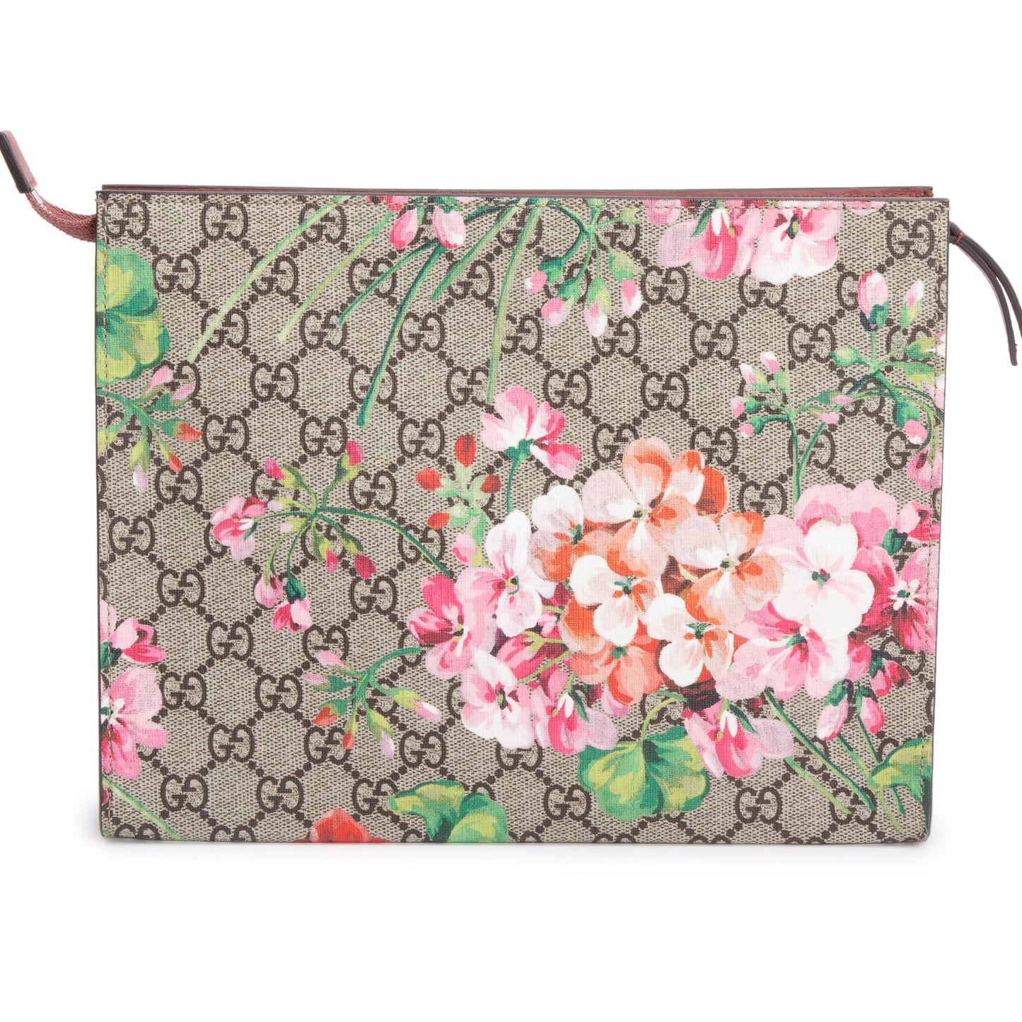 Gucci GG Supreme Blooms Large Cosmetics Zip Pouch
