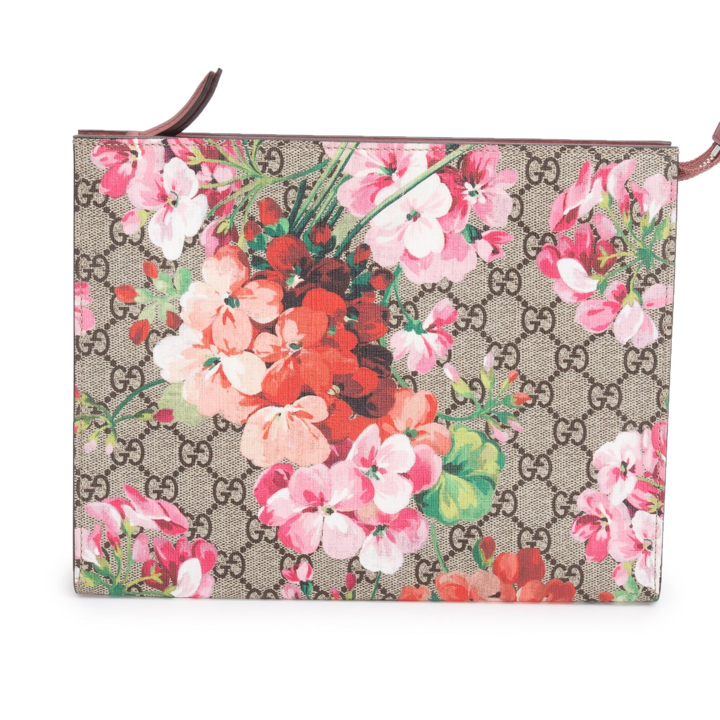 Gucci GG Supreme Blooms Large Cosmetics Zip Pouch