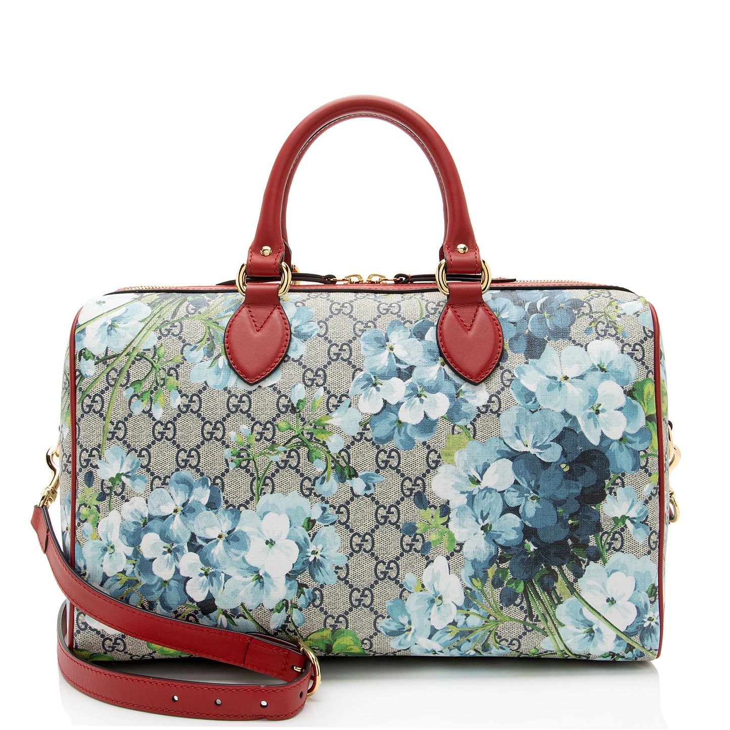 Gucci GG Supreme Blooms Medium Boston Bag (SHF-XceVYh)
