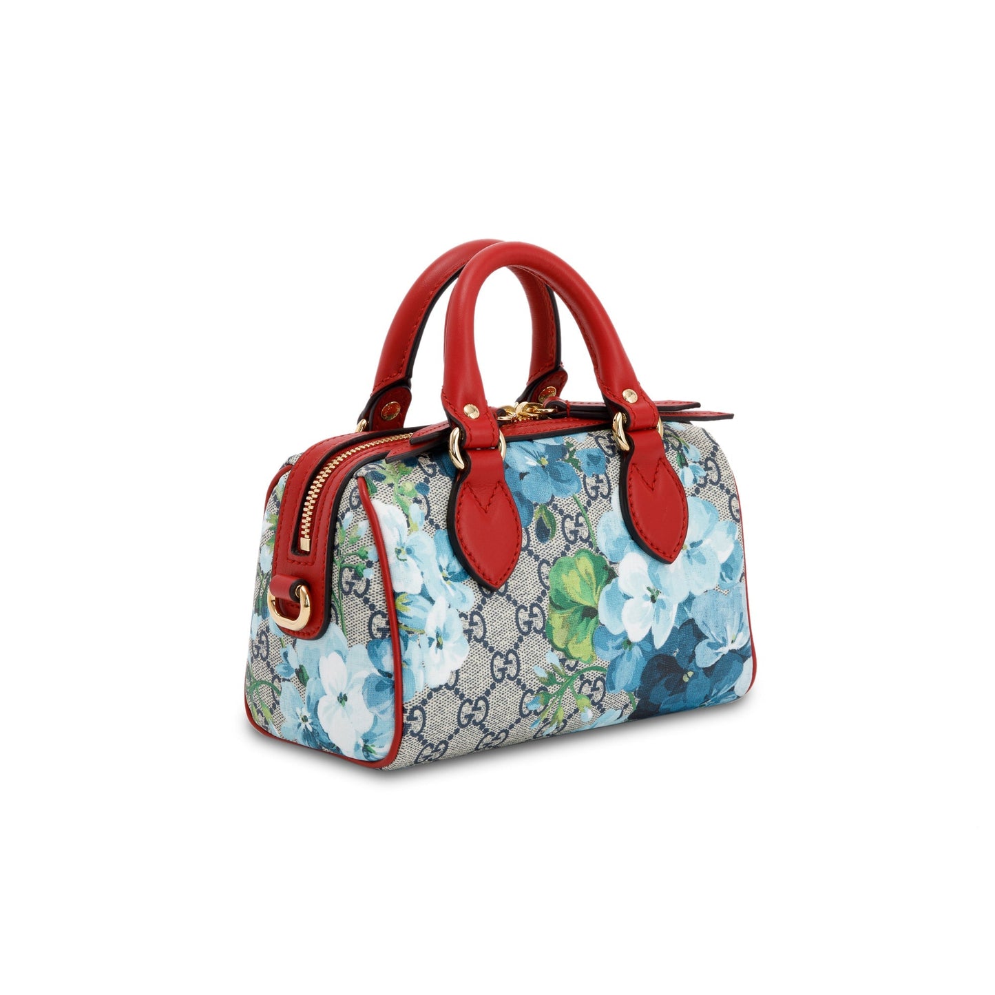 Gucci GG Supreme Blooms Mini Boston Bag