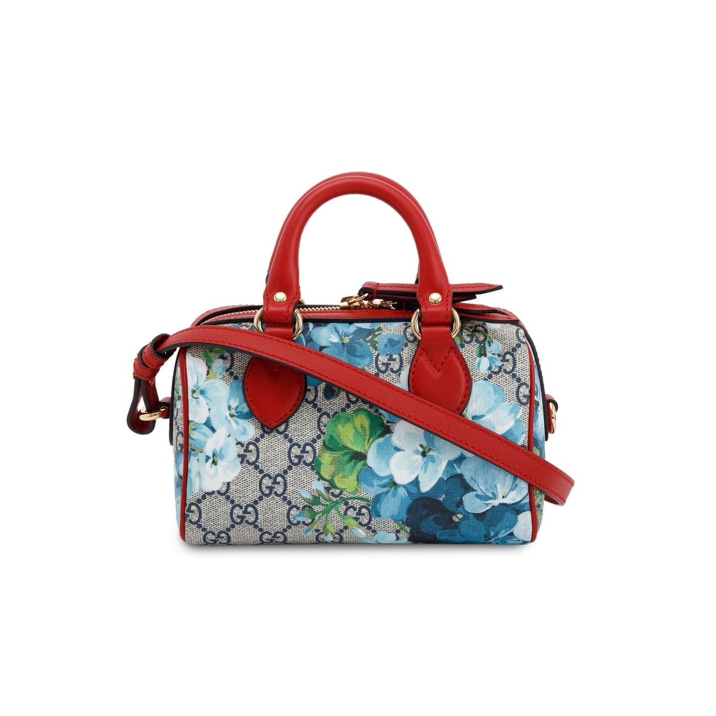Gucci GG Supreme Blooms Mini Boston Bag