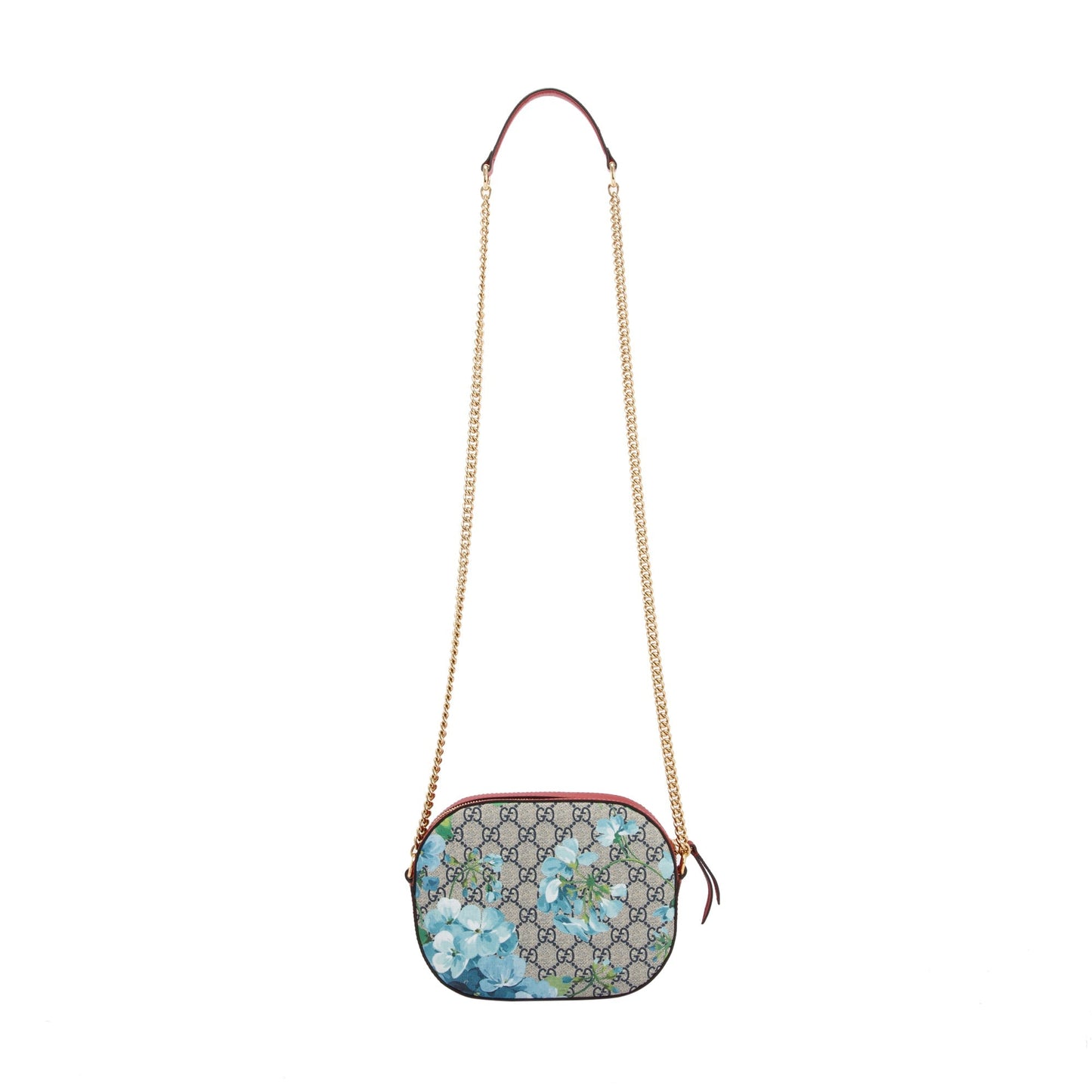 Gucci GG Supreme Blooms Mini Chain Crossbody Bag