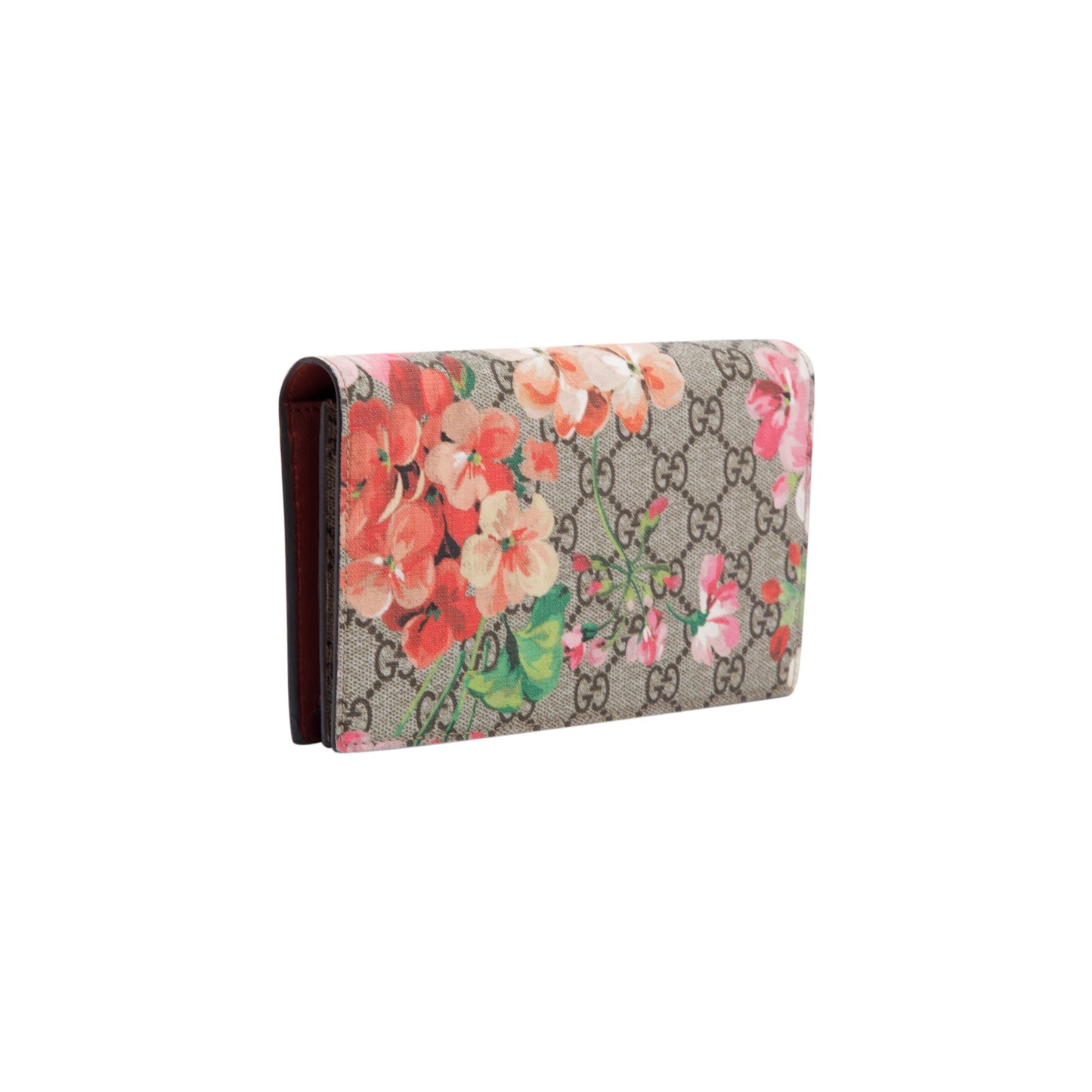 Gucci GG Supreme Blooms Wallet On Chain