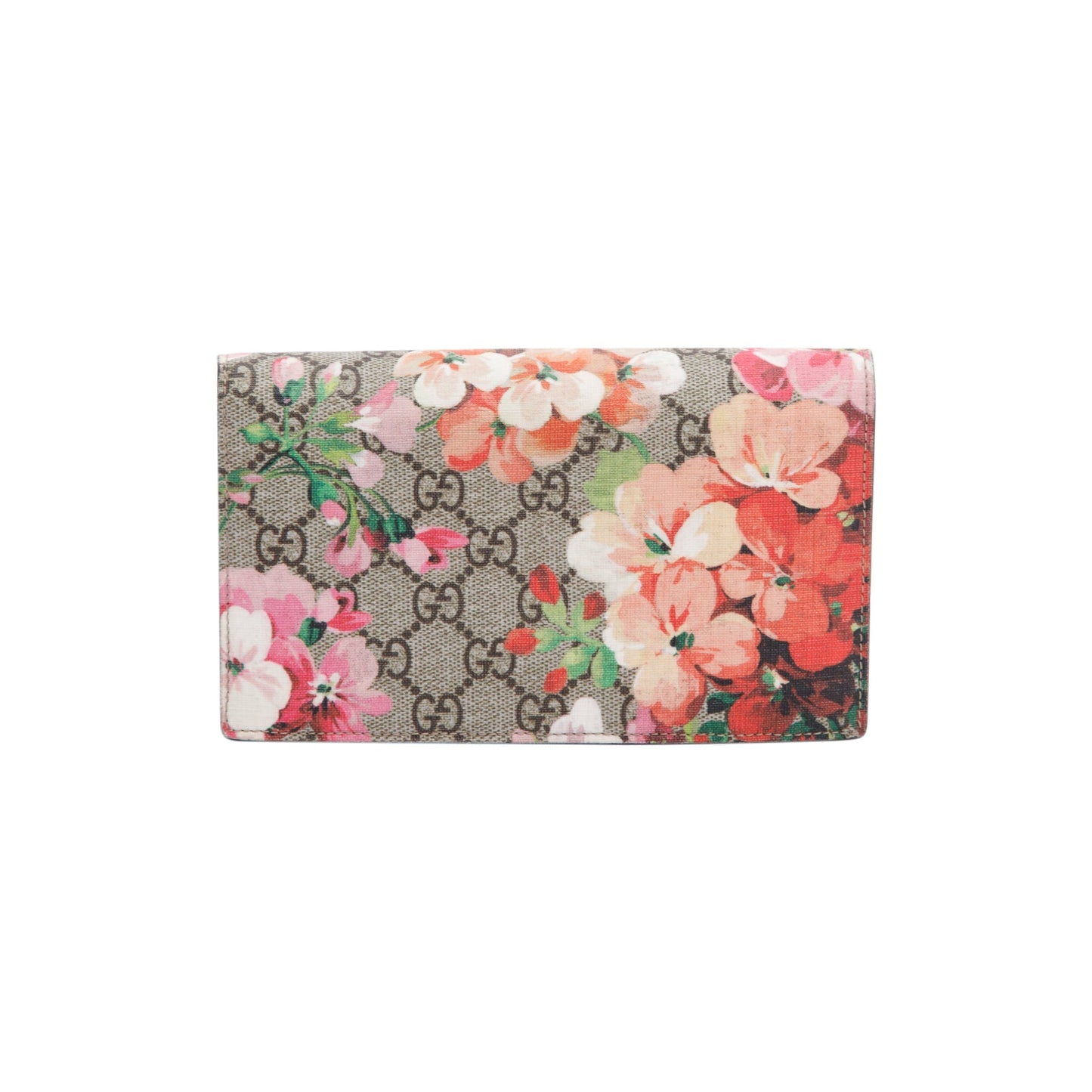 Gucci GG Supreme Blooms Wallet On Chain