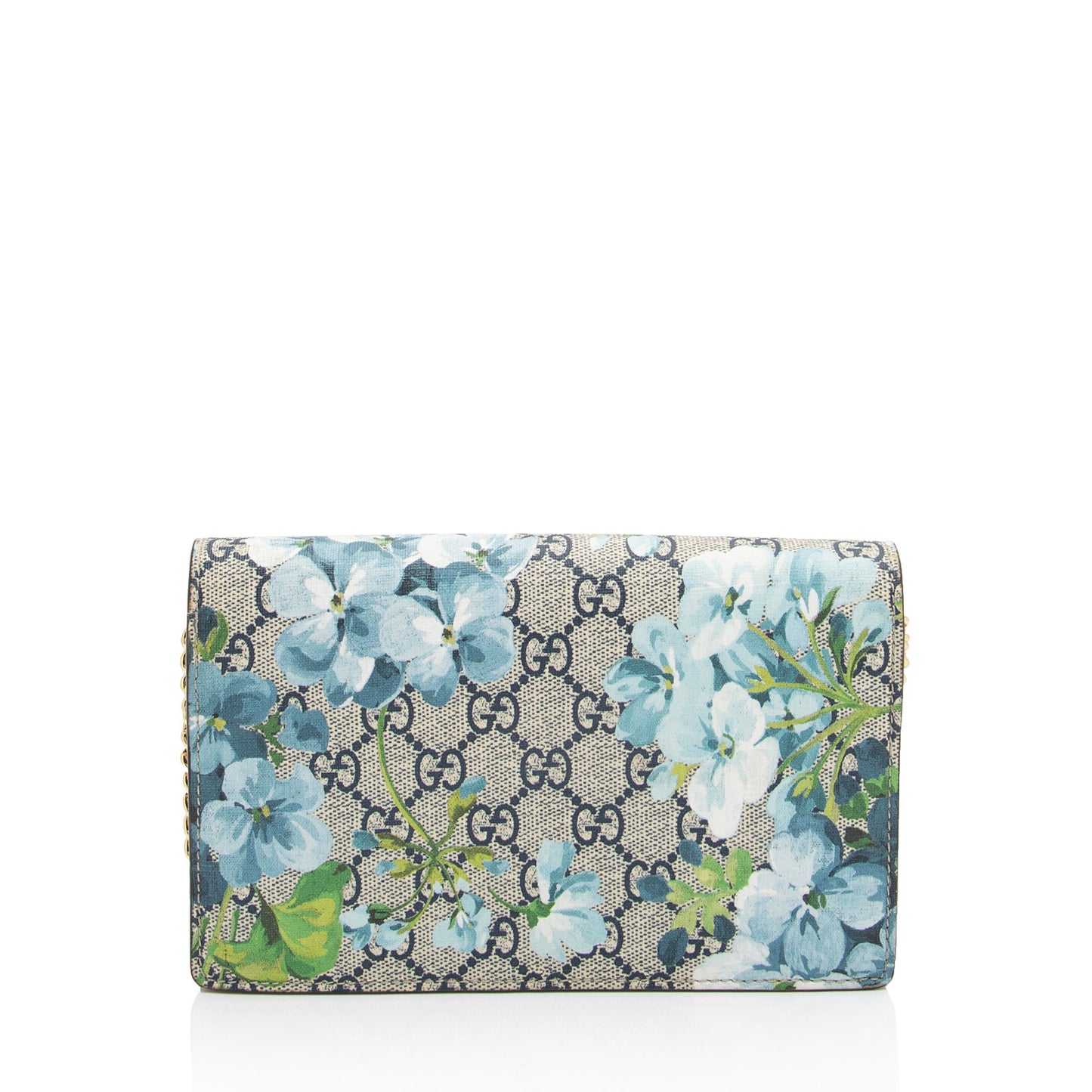 Gucci GG Supreme Blooms Wallet on Chain Bag (SHF-ipAKVB)