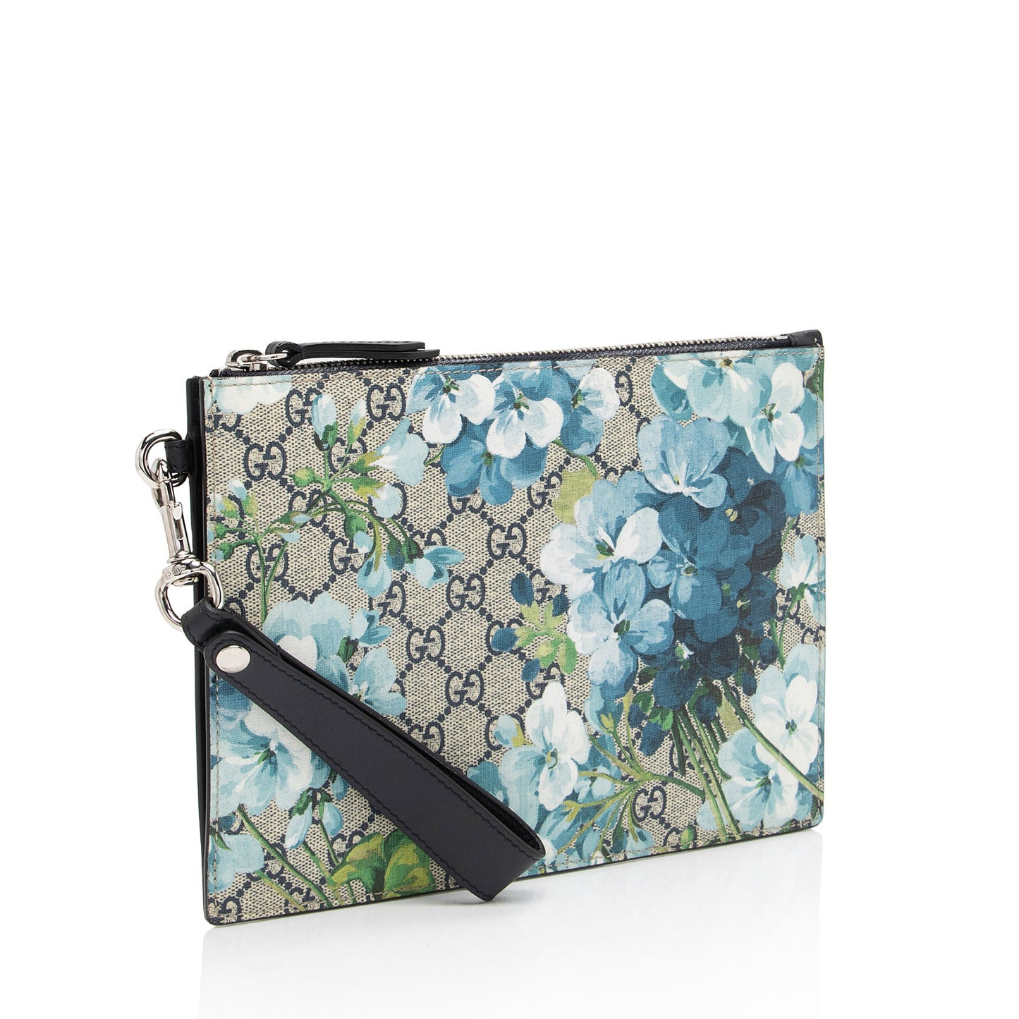 Gucci GG Supreme Blooms Wristlet (SHF-eh4xS1)