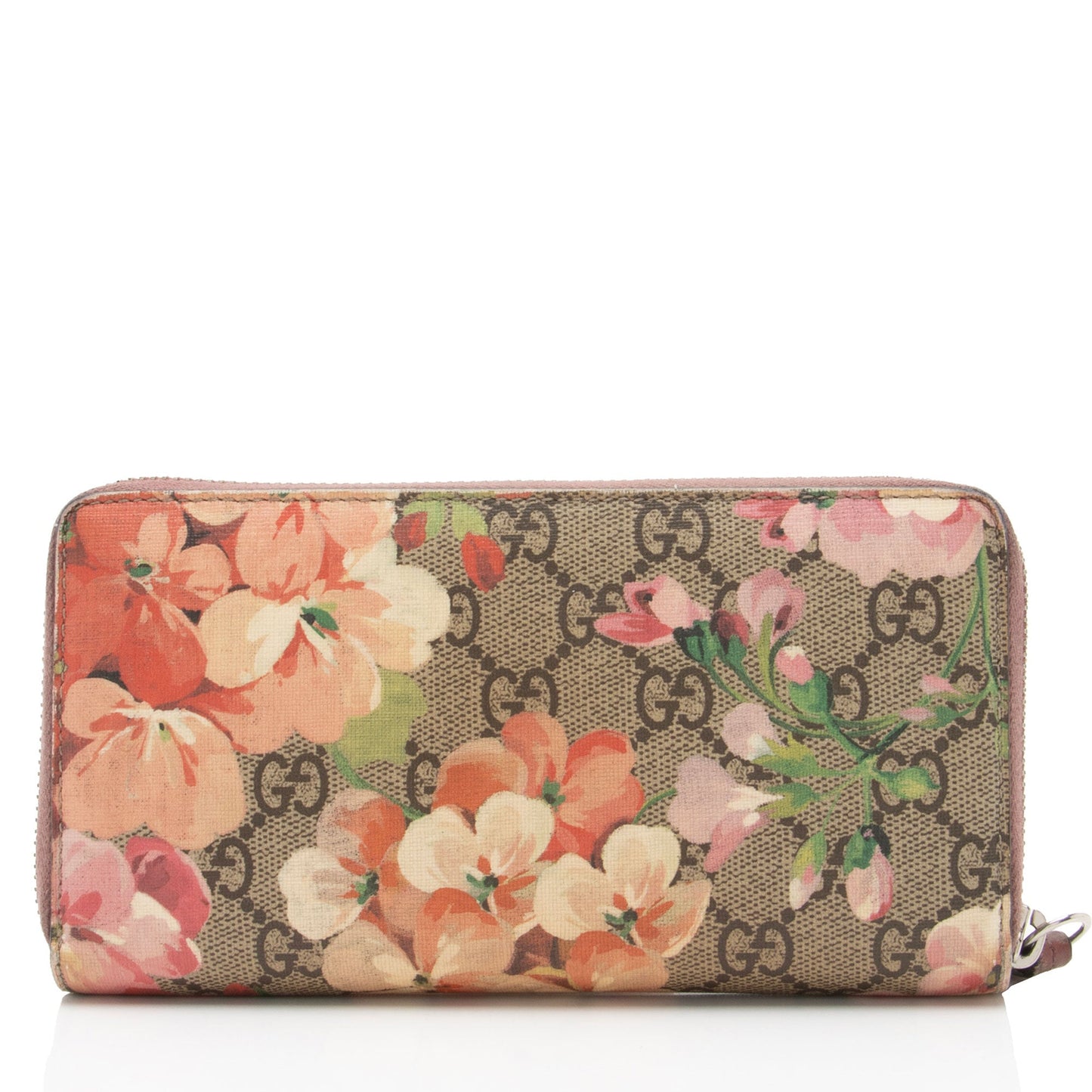 Gucci GG Supreme Blooms Zip Around Wallet (SHF-MVC9KR)