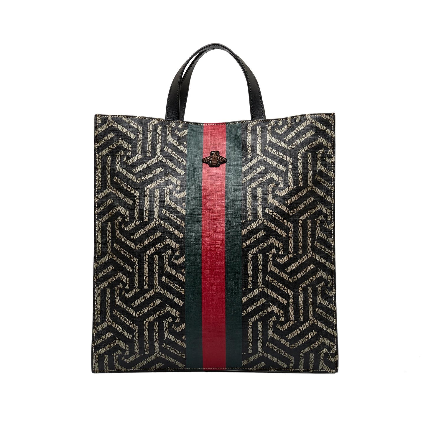 Gucci GG Supreme Caleido Web Tote Bag (SHG-BvZdHT)