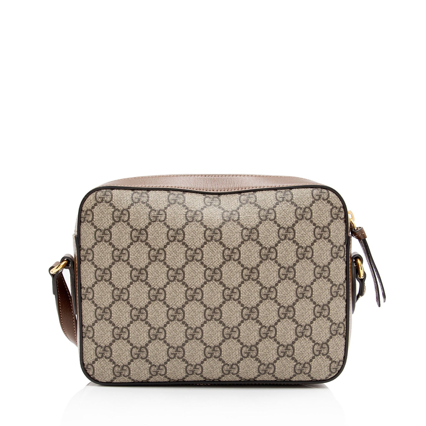 Gucci GG Supreme Calfskin Horsebit 1955 Small Shoulder Bag (SHF-4Qxiep)