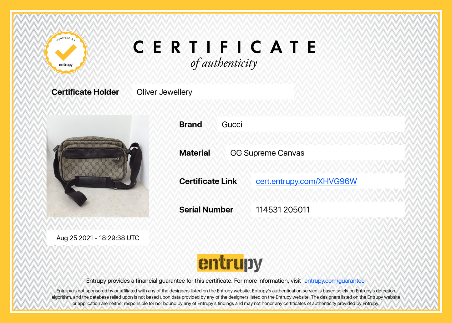 Gucci GG Supreme Camera Bag