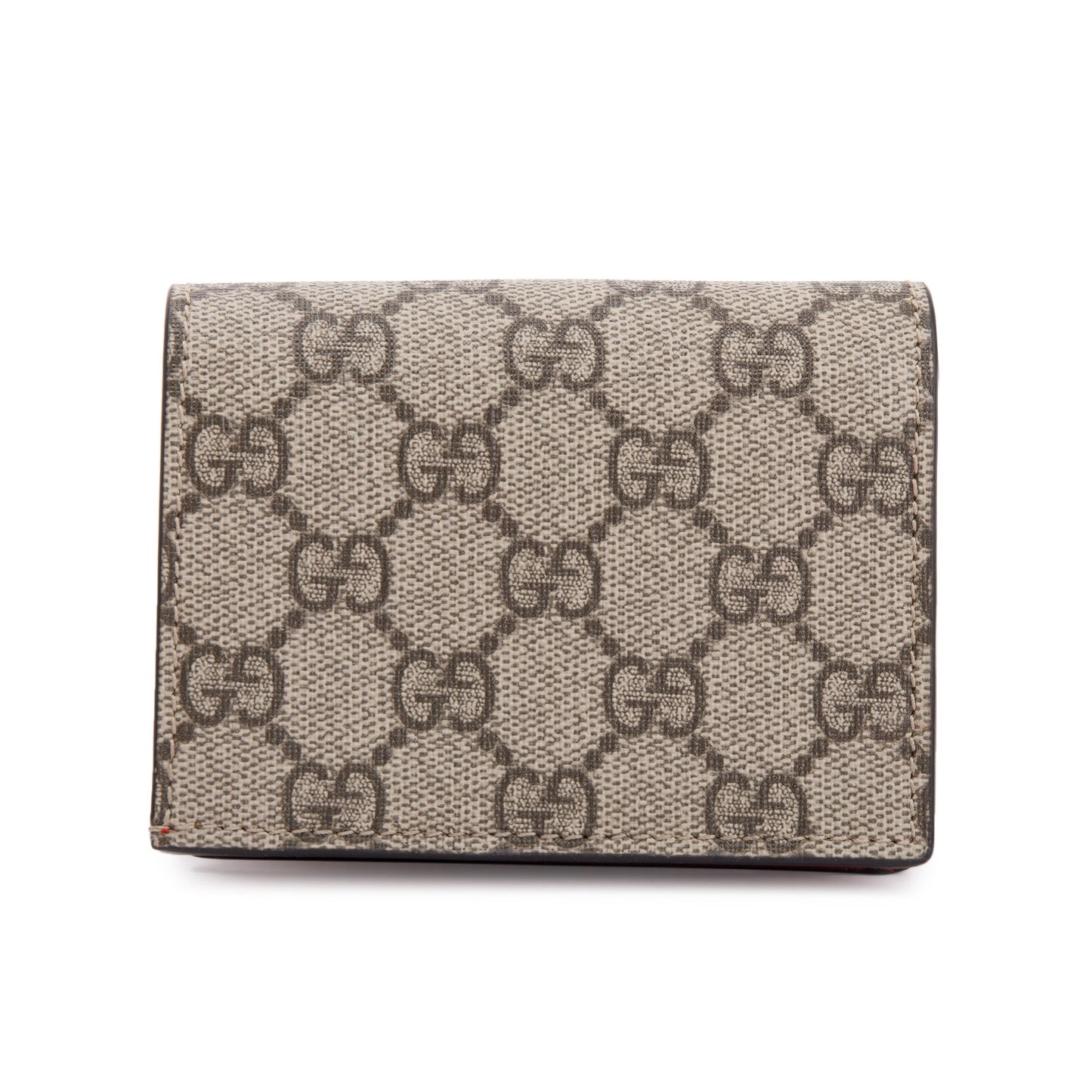 Gucci GG Supreme Canvas Cherry Card Case Wallet
