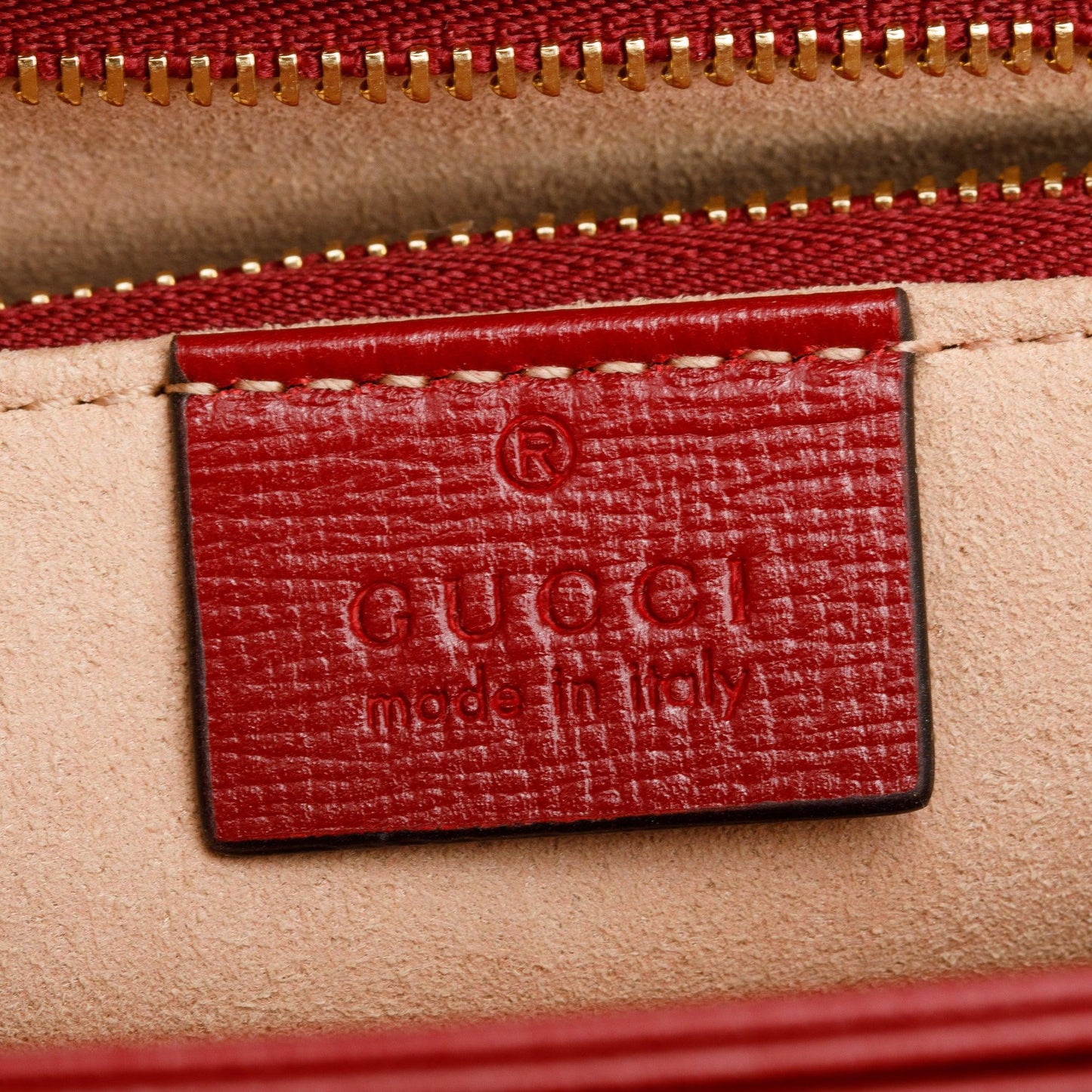Gucci GG Supreme Canvas Red Leather Trim Horsebit 1955 Small Shoulder Bag