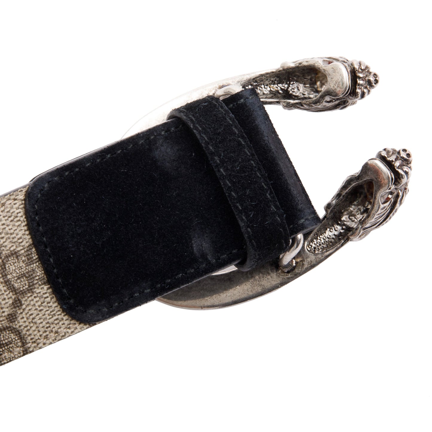 Gucci GG Supreme Canvas and Suede Dionysus Belt