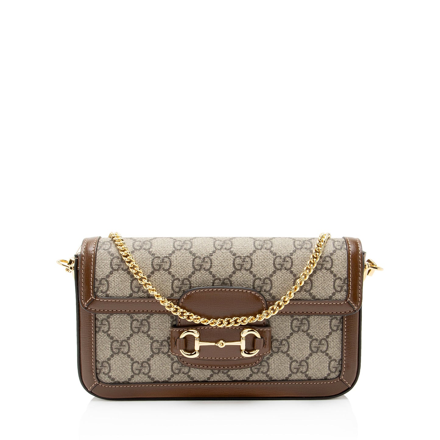 Gucci GG Supreme Chain Horsebit 1955 Small Shoulder Bag