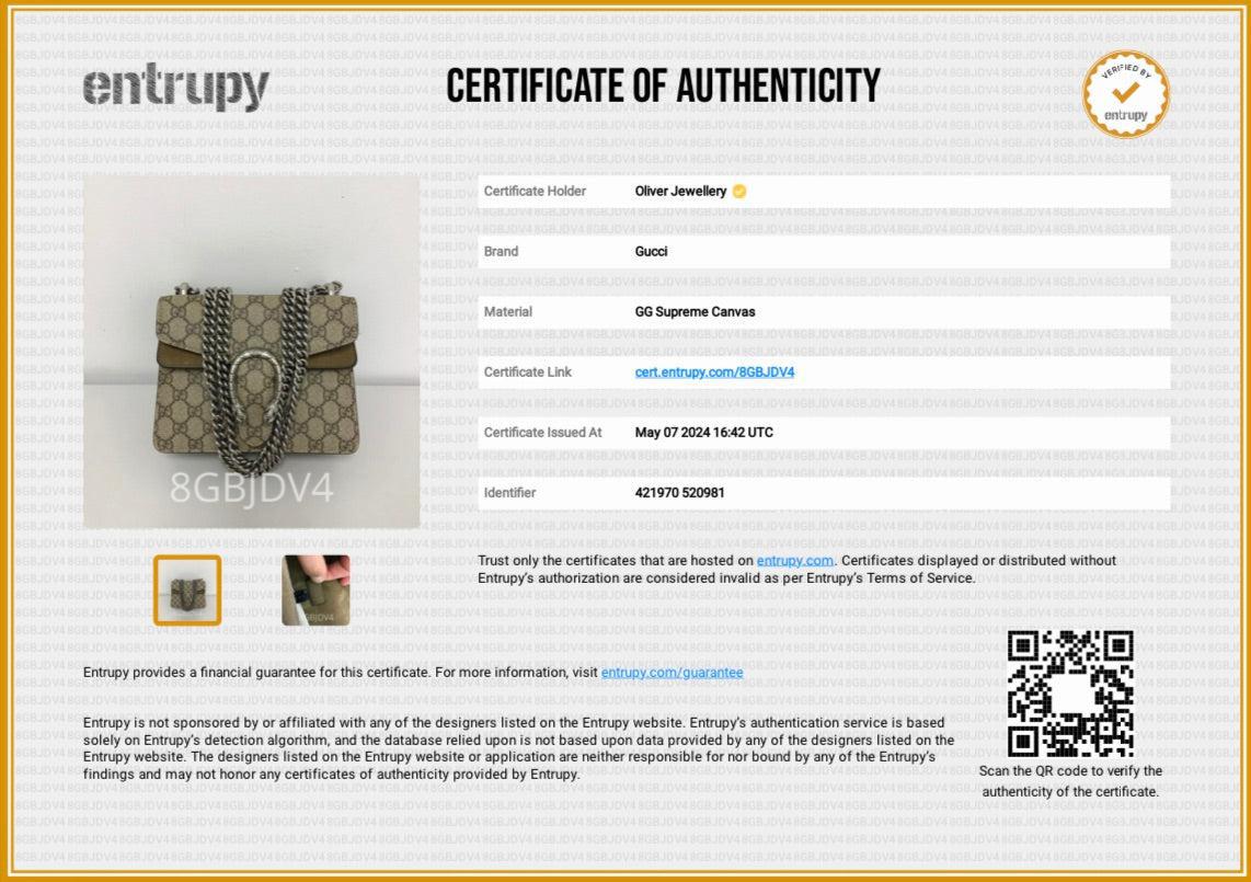 Gucci GG Supreme Dionysus Mini Shoulder Bag