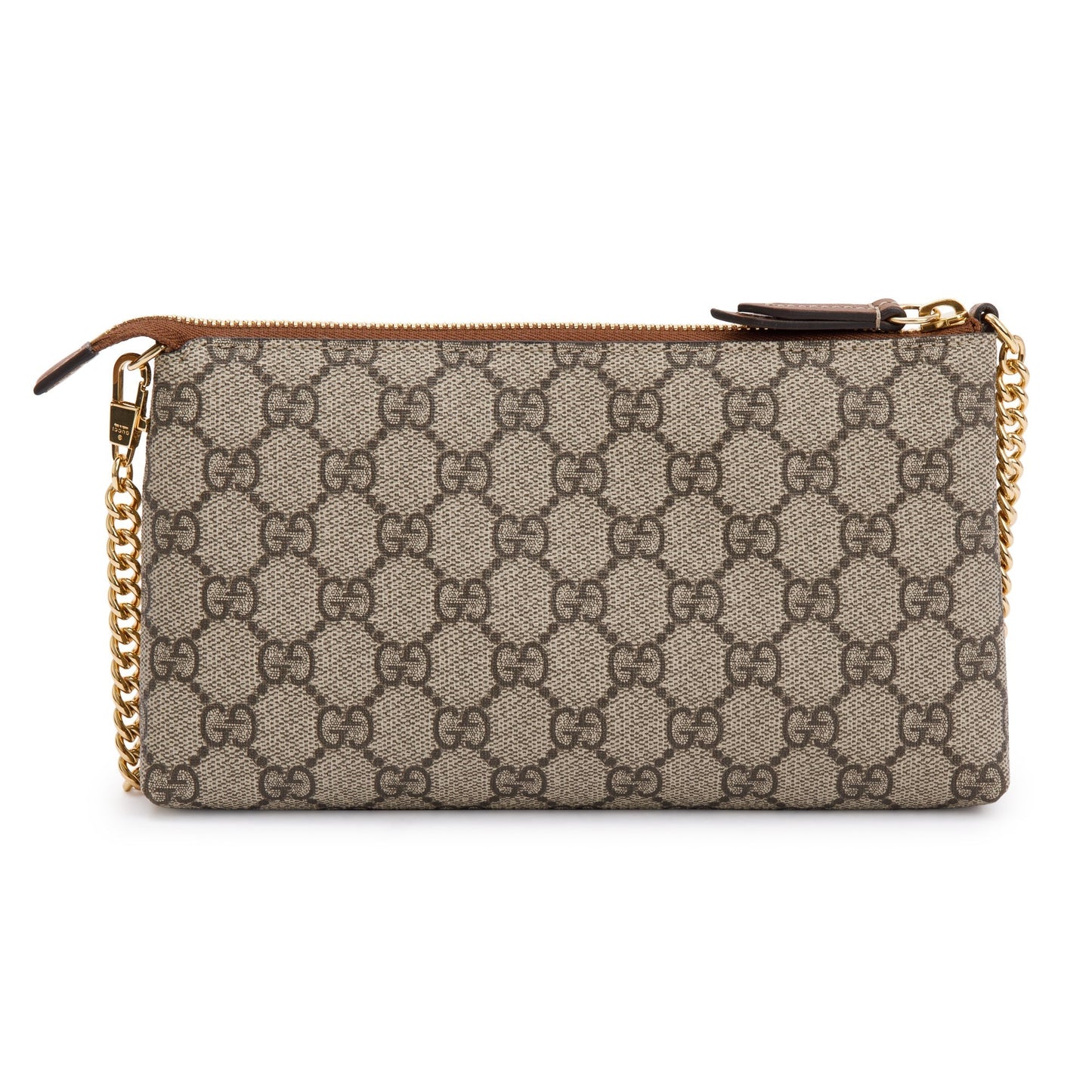 Gucci GG Supreme Embroidered Flower Chain Pochette