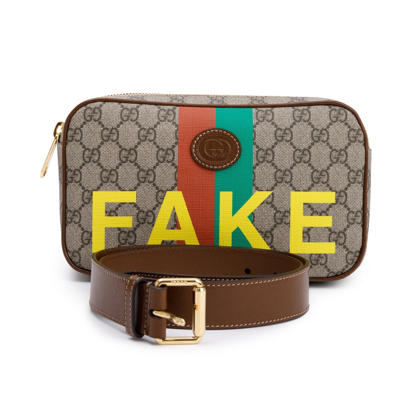 Gucci GG Supreme Fake/Not Belt Bag
