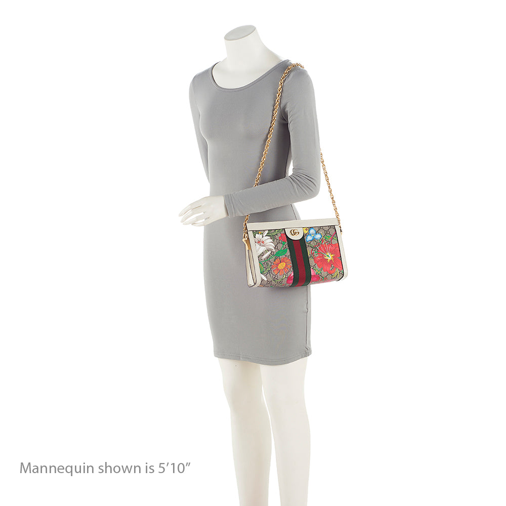Gucci GG Supreme Flora Ophidia Shoulder Bag (SHF-nYcccu)