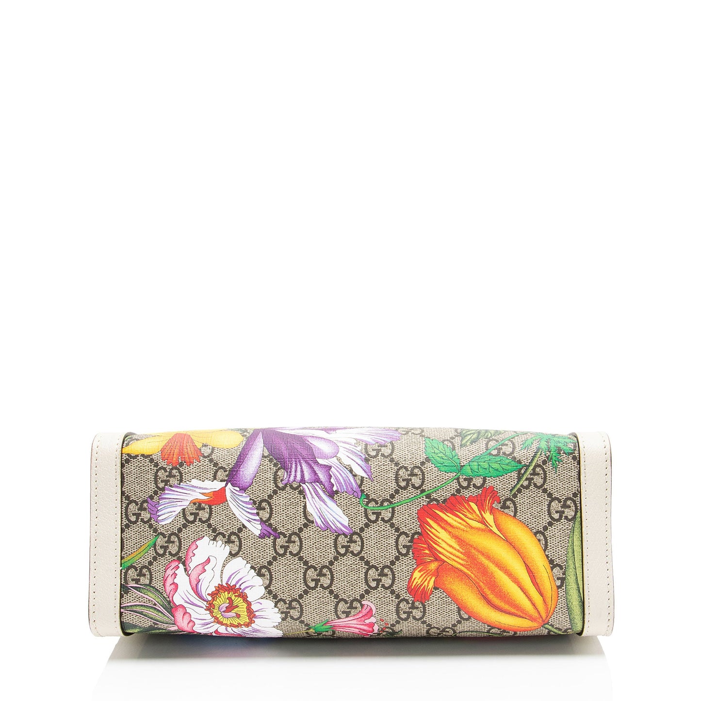 Gucci GG Supreme Flora Padlock Small Tote