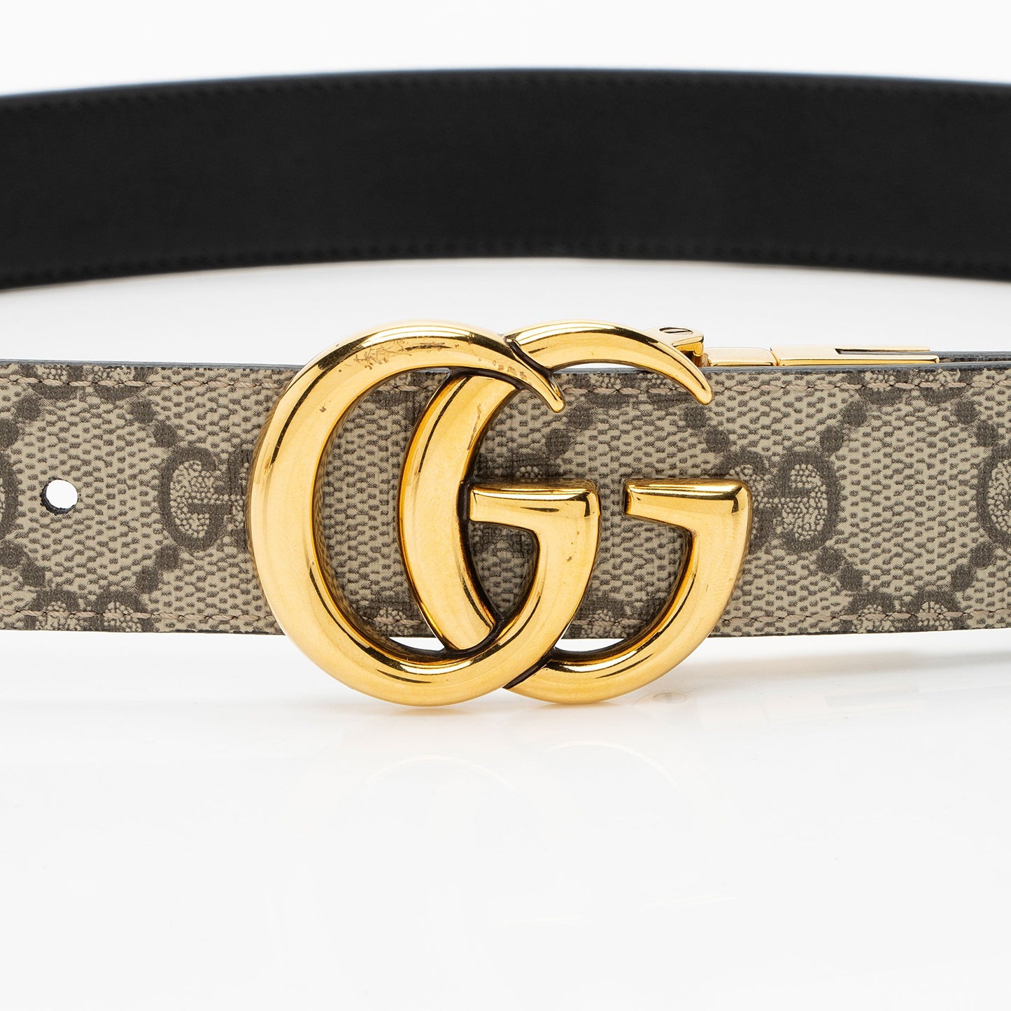Gucci GG Supreme GG Marmont Reversible Belt - Size 32 / 80