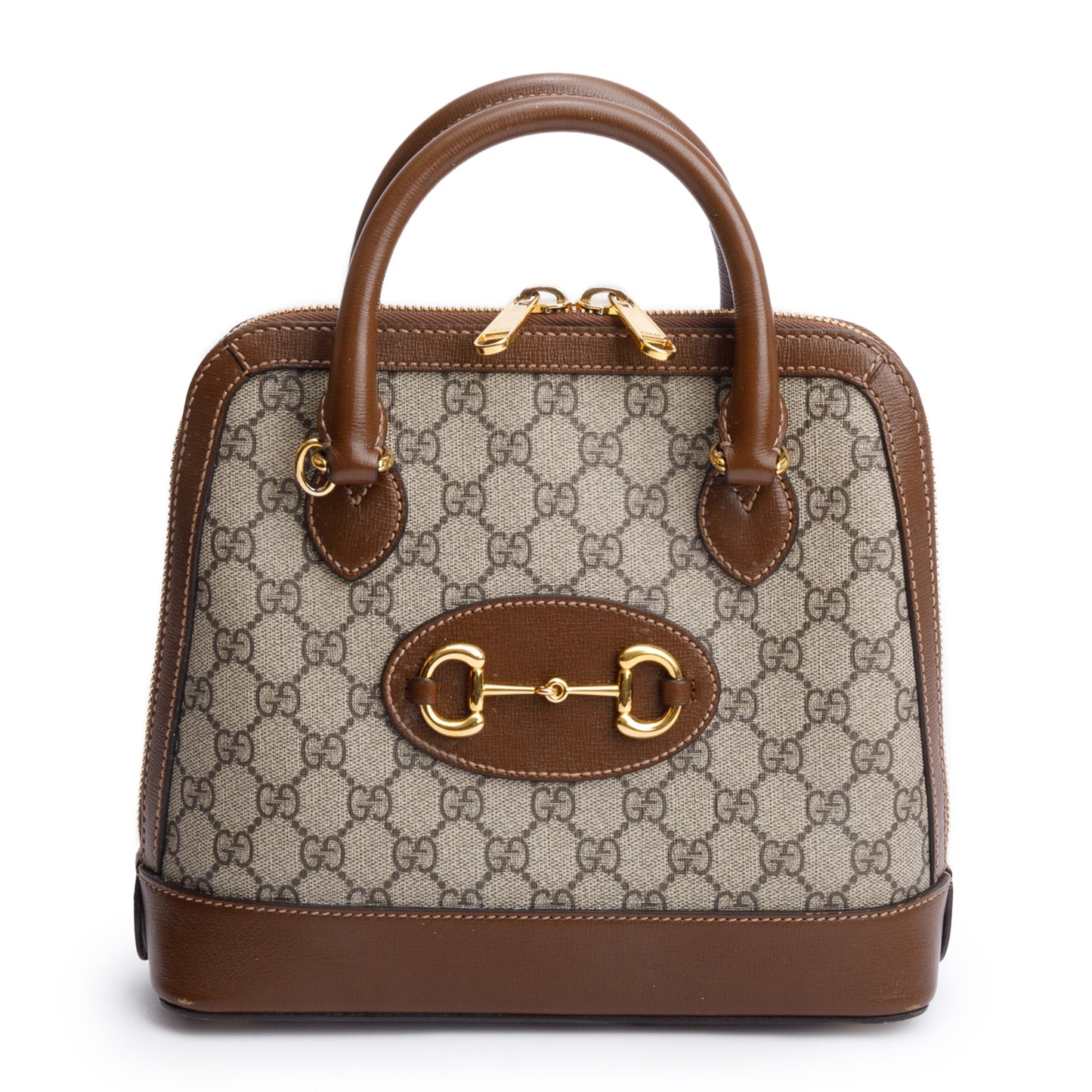 Gucci GG Supreme Horsebit 1955 Small Top Handle Bag
