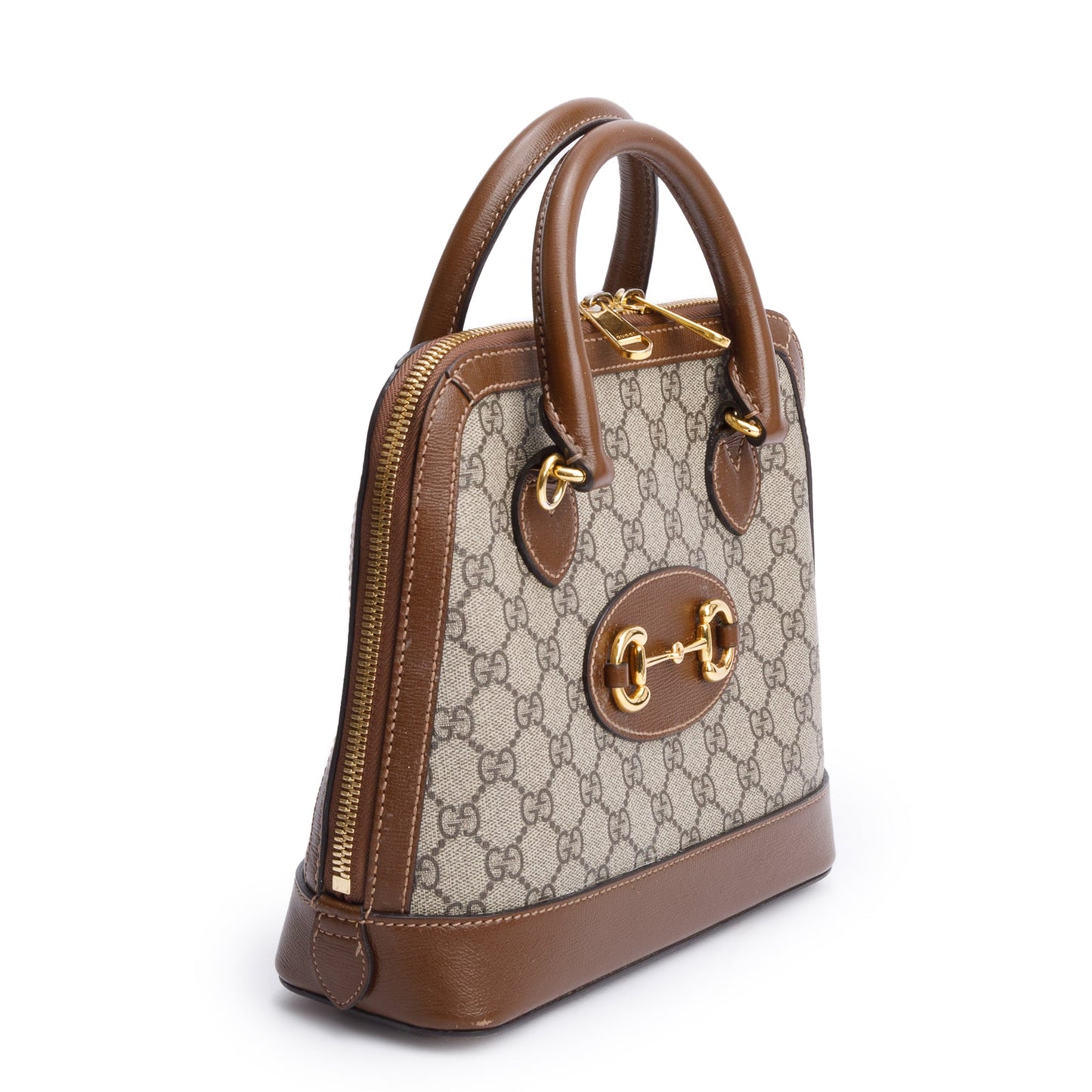 Gucci GG Supreme Horsebit 1955 Small Top Handle Bag