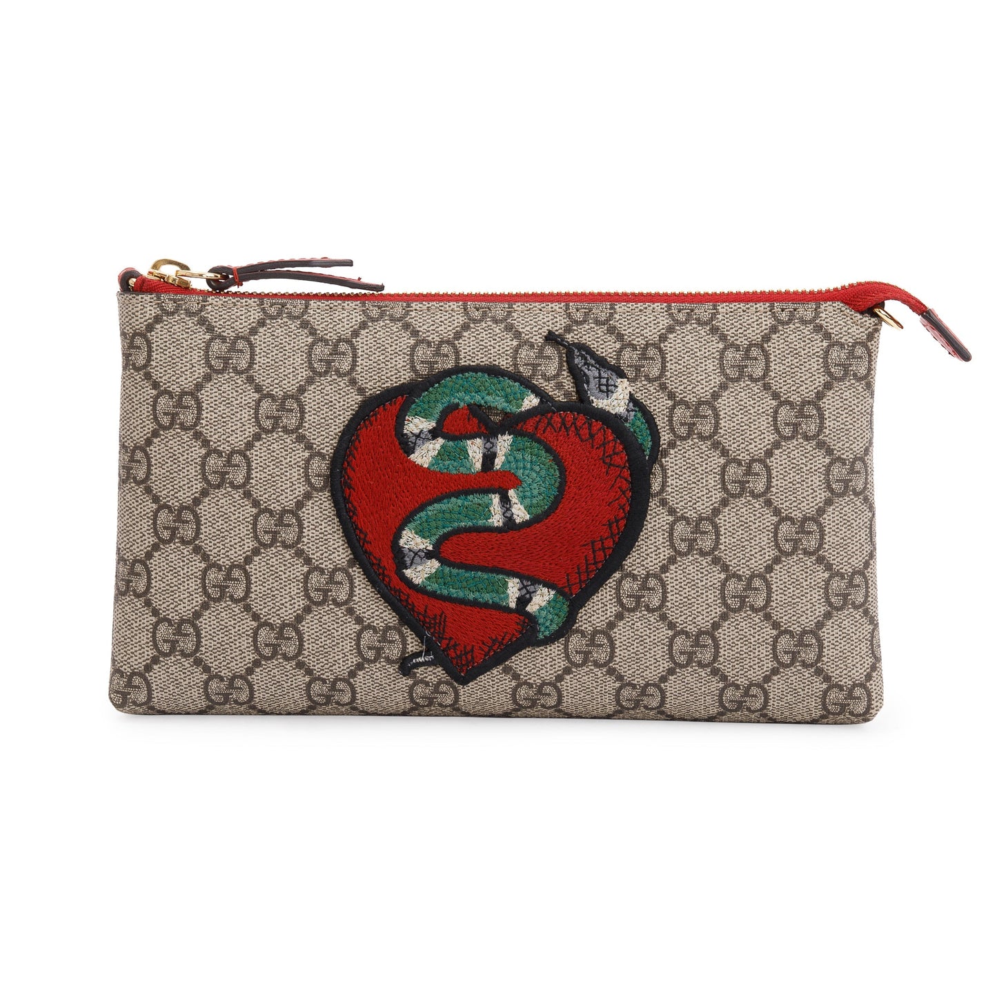 Gucci GG Supreme Kingsnake Heart Pochette