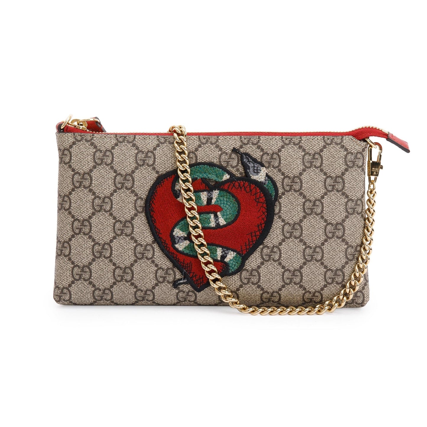 Gucci GG Supreme Kingsnake Heart Pochette