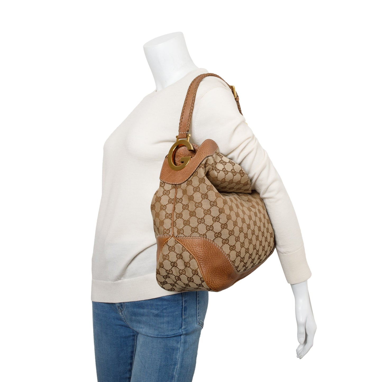 Gucci GG Supreme Large Charlotte Hobo