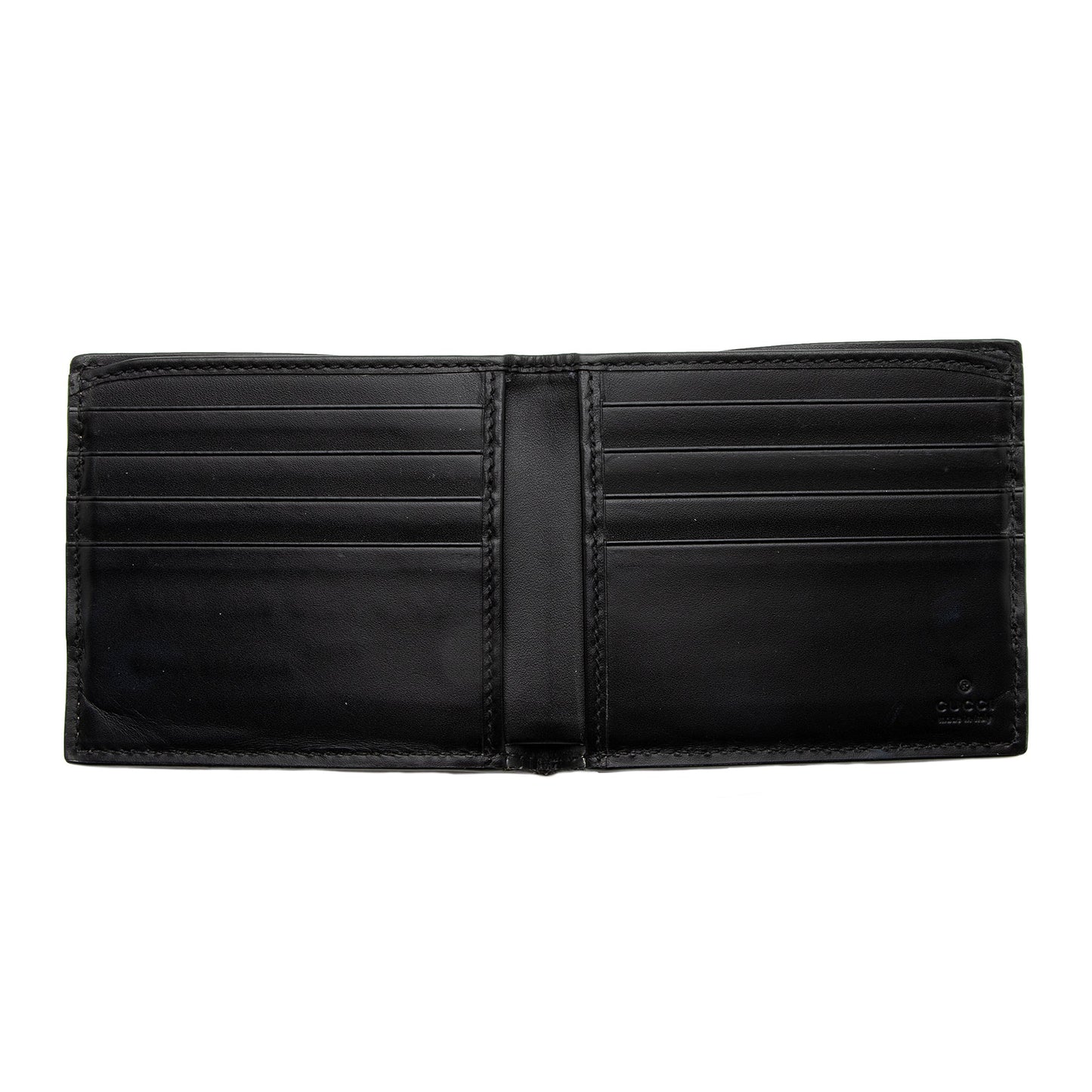 Gucci GG Supreme Leather Bi-Fold Wallet (SHF-tY4GX9)