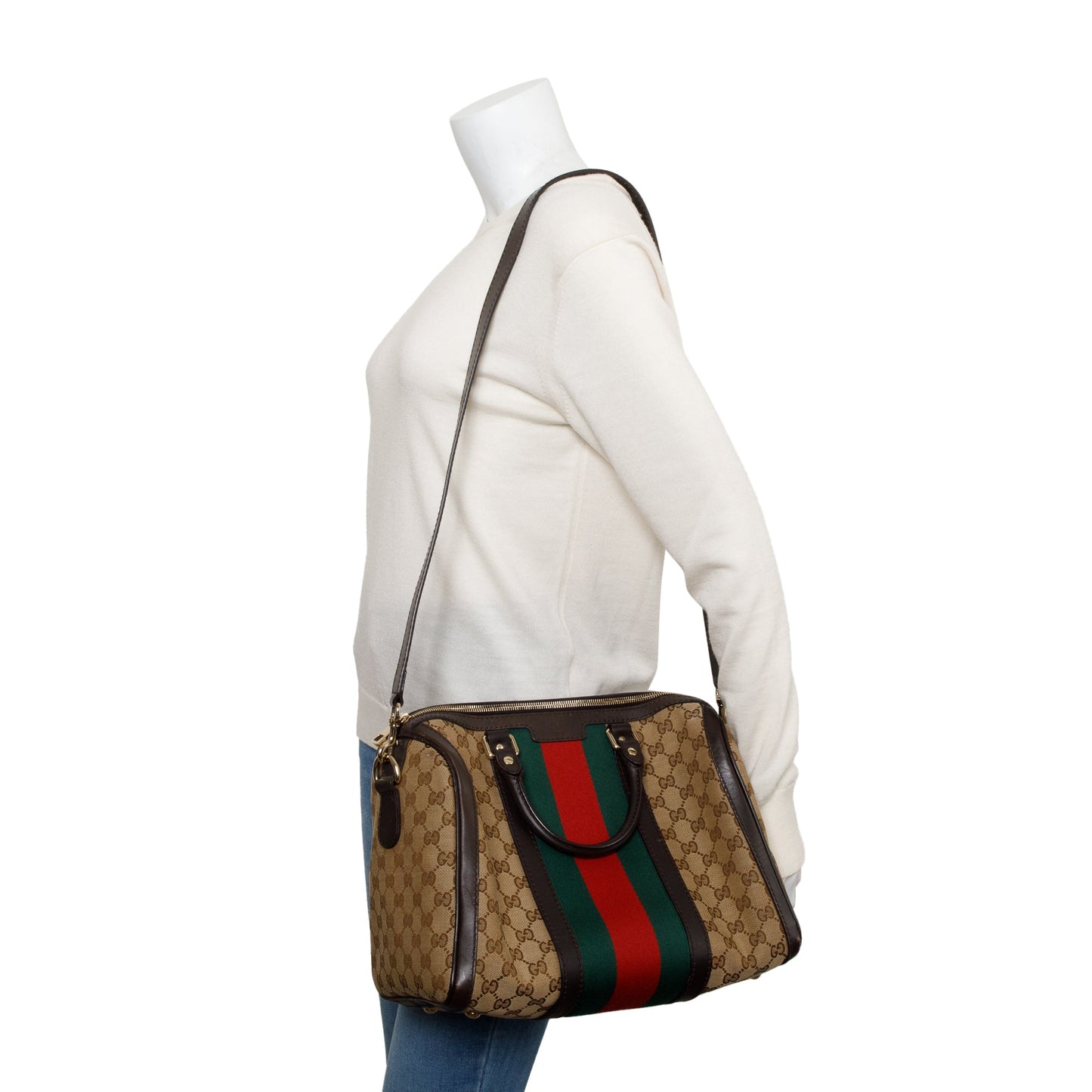 Gucci GG Supreme Medium Boston Bag